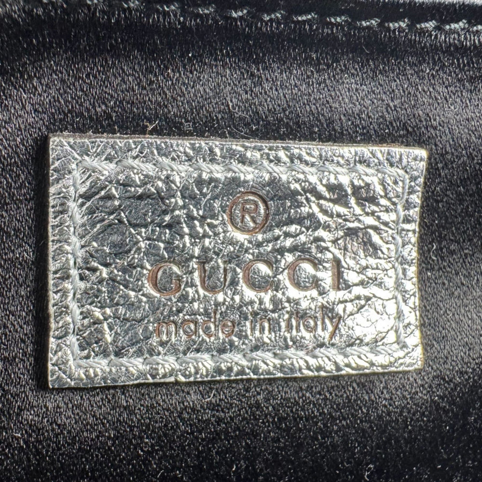 Gucci Silver Leather Shoulder Bag (Pre-Owned)