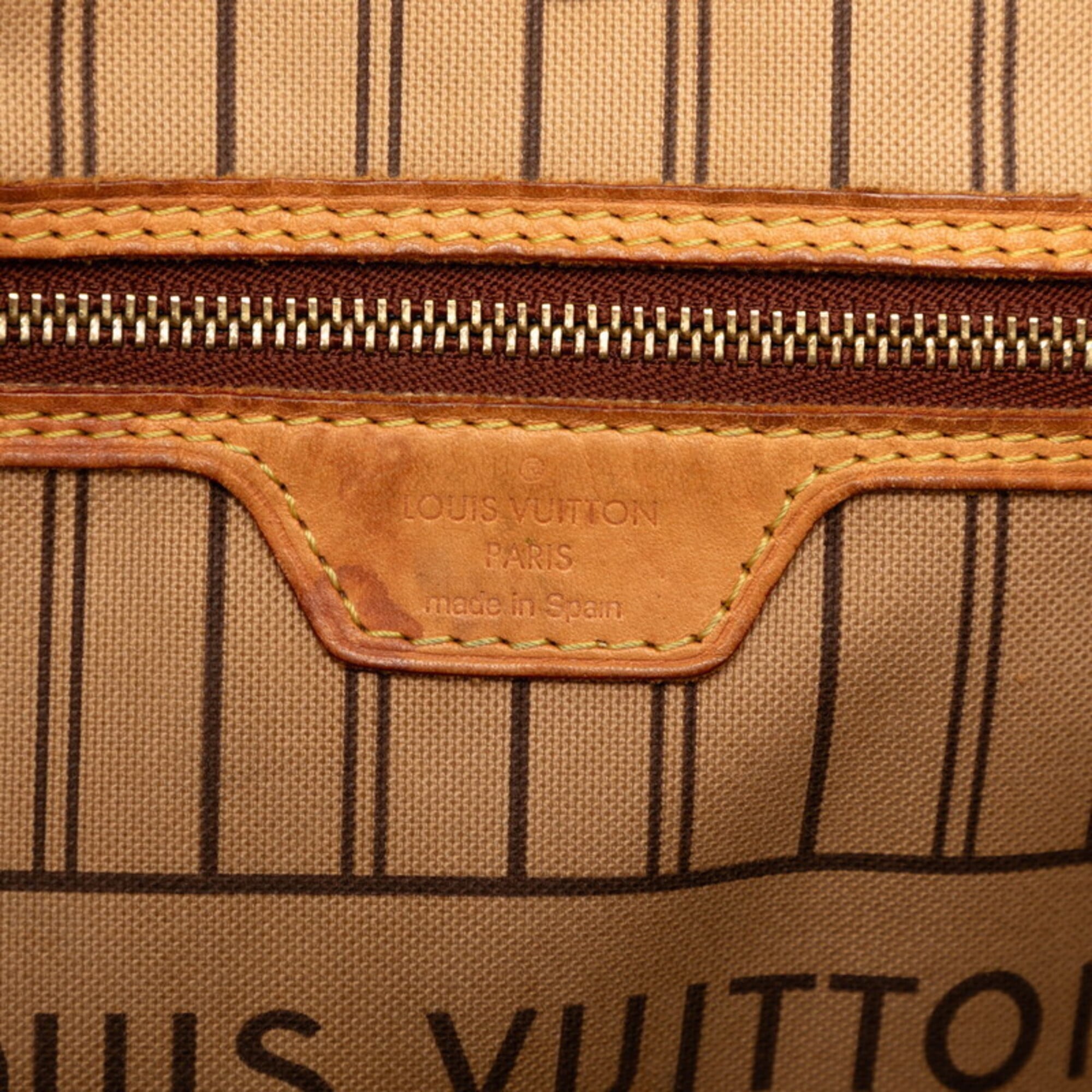Louis Vuitton Brown Pvc Leather Shoulder Bag Tote Bag (Pre-Owned)