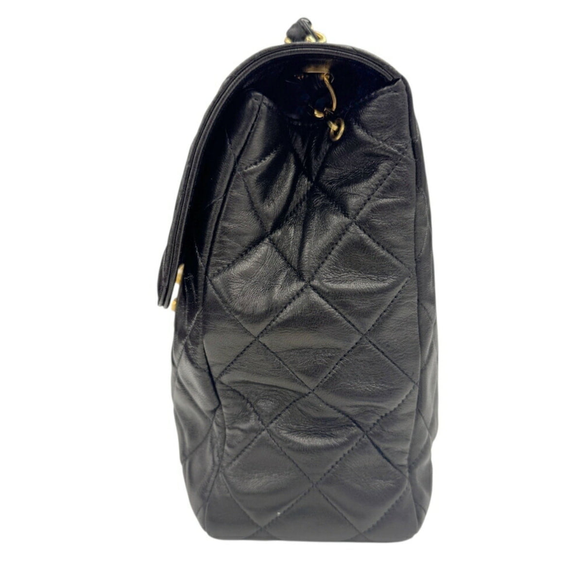 Chanel Black Leather Shoulder Bag (Pre-Owned)