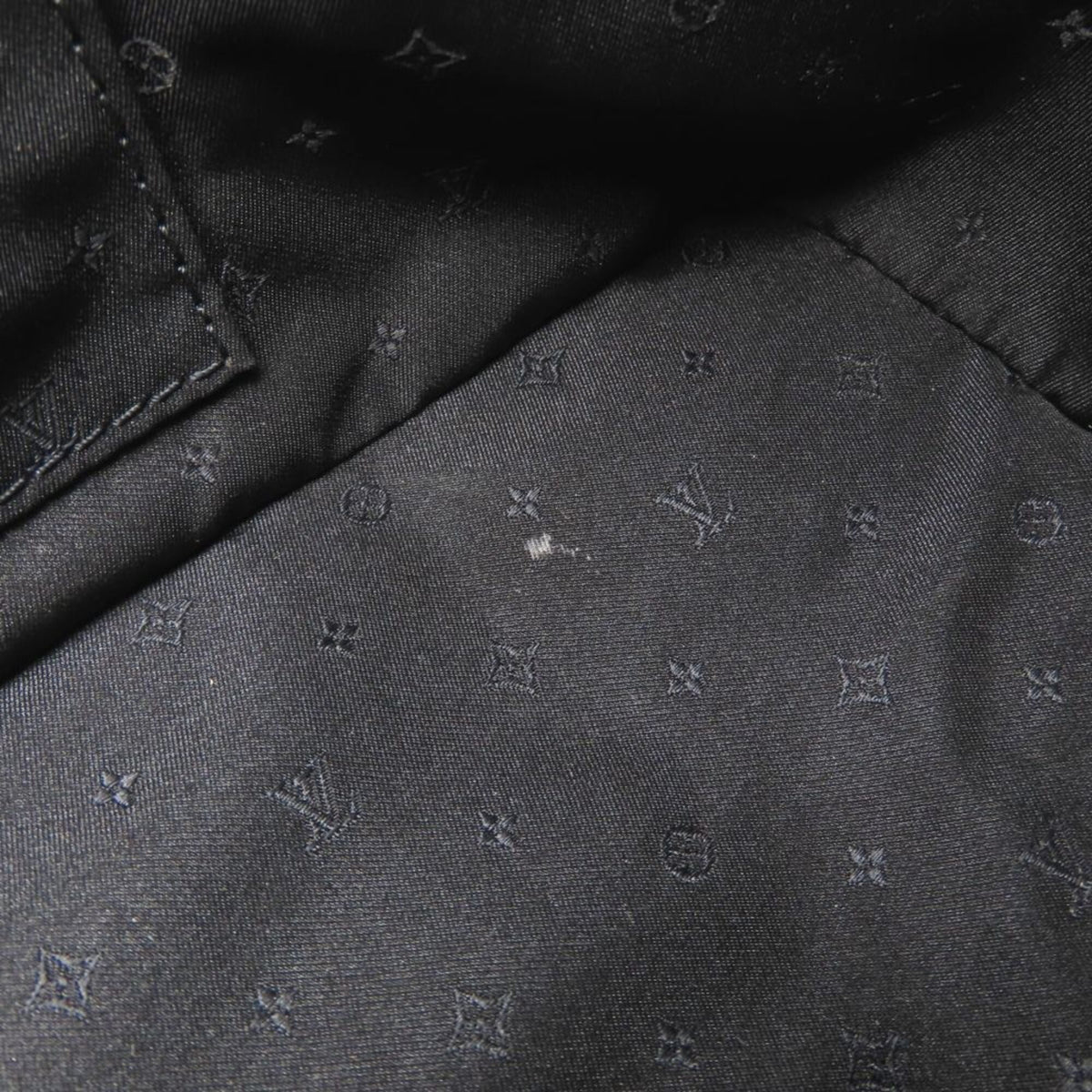 Louis Vuitton Noir Leather Shoulder Bag (Pre-Owned)