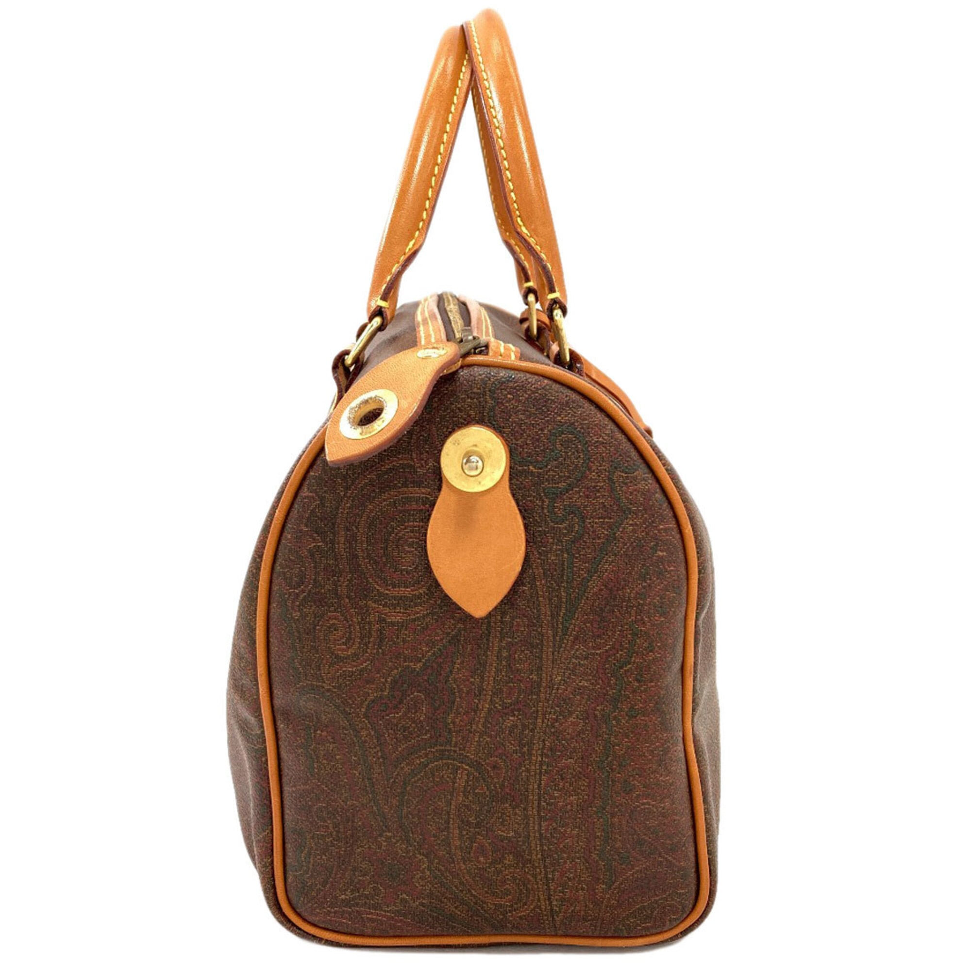Etro Brown Pvc Boston Bag (Pre-Owned)