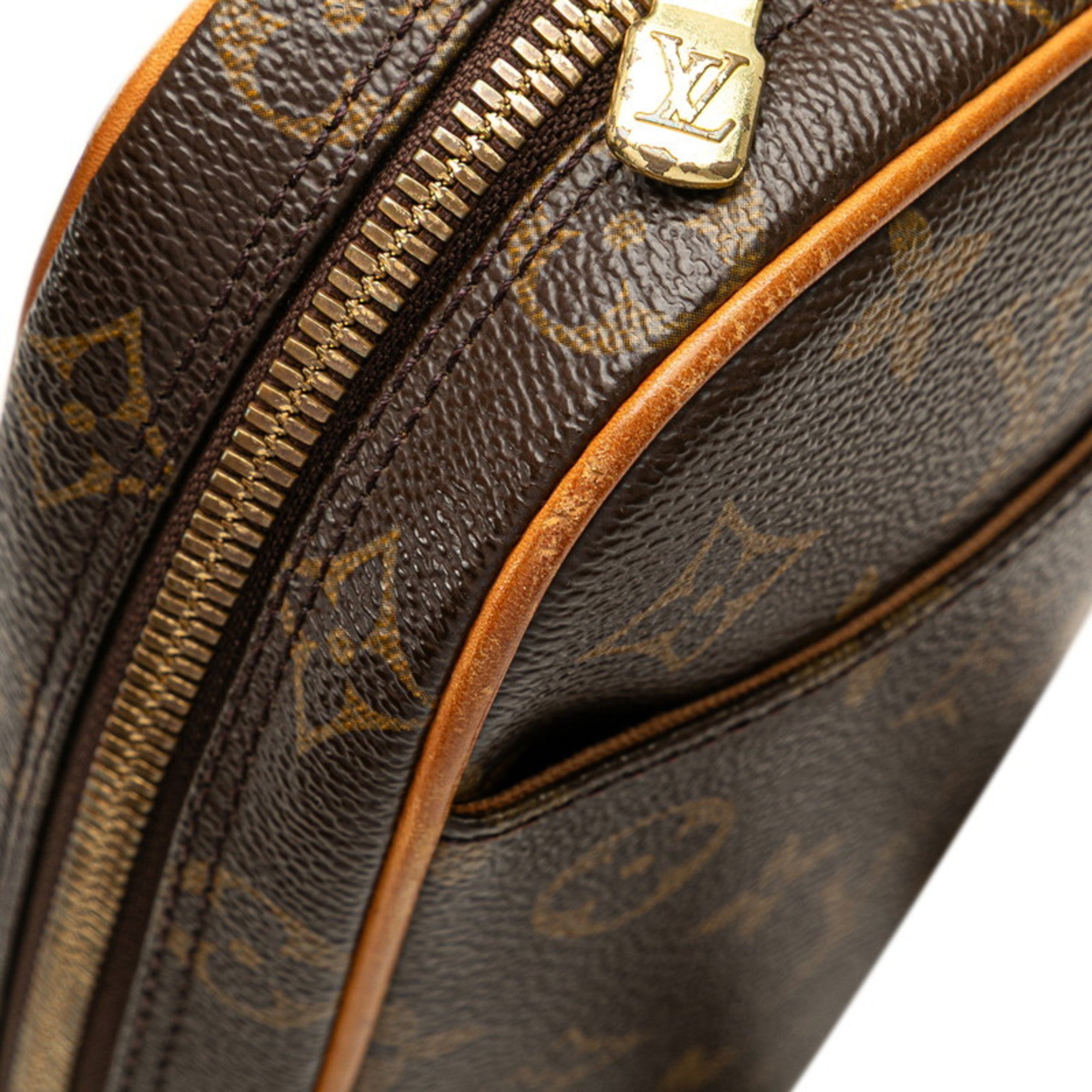 Louis Vuitton Brown Pvc Leather Sling Bag (Pre-Owned)