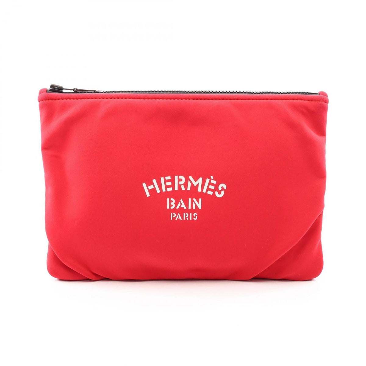 Hermes Red Color Neoprene Pouch (Pre-Owned)