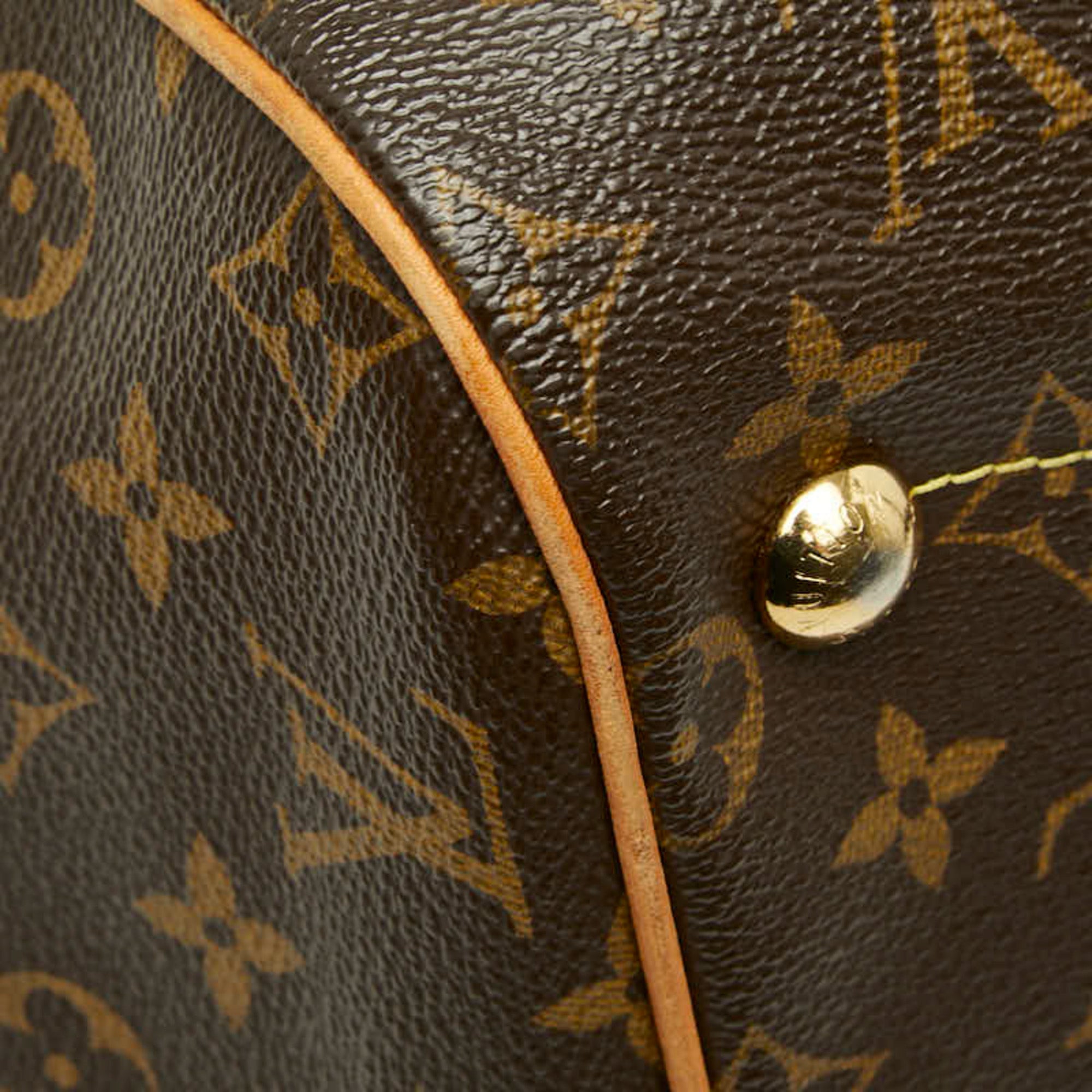 Louis Vuitton Brown Pvc Leather Handbag Shoulder Bag (Pre-Owned)