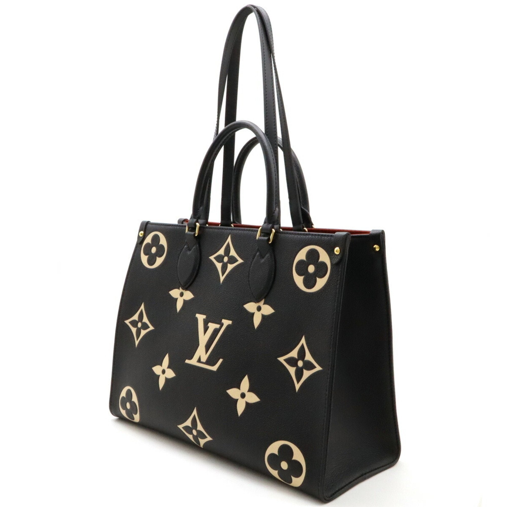 Louis Vuitton Monogram Empreinte Beige Black Monogram Empreinte Handbag Tote Bag (Pre-Owned)