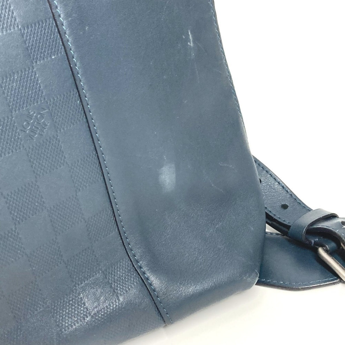 Louis Vuitton Galle Navy Damier Infini Handbag Shoulder Bag Tote Bag (Pre-Owned)