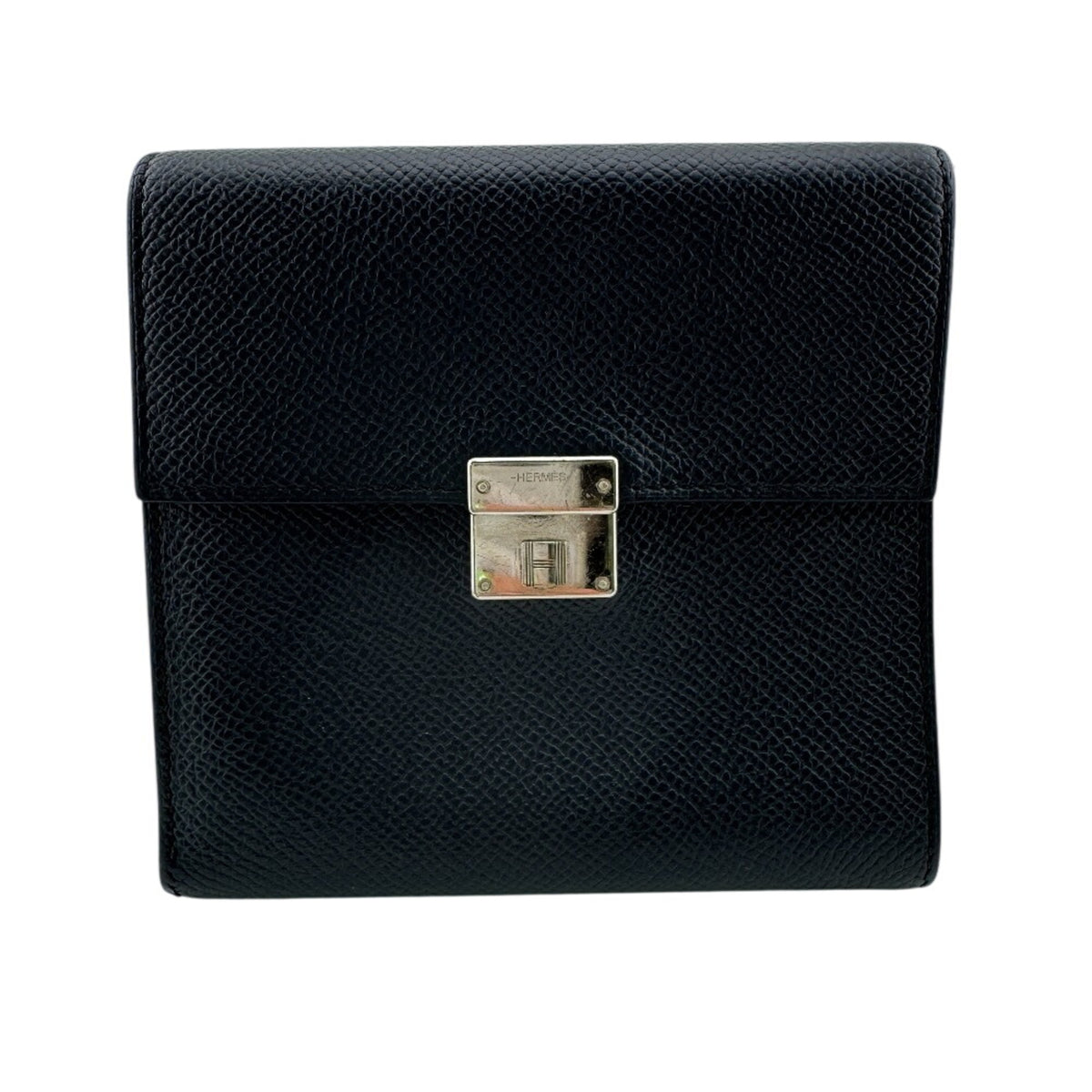 Hermes Blue Indigo Epsom Leather Wallet (Tri-Fold) (Pre-Owned)