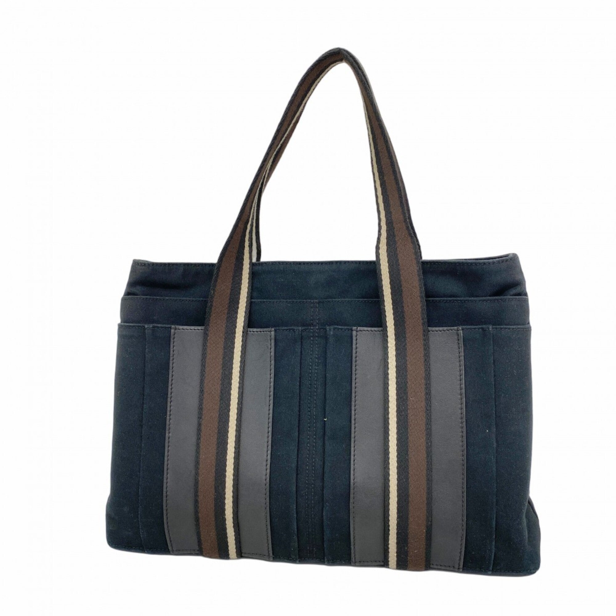 Hermes Black Canvas Tote Bag (Pre-Owned)