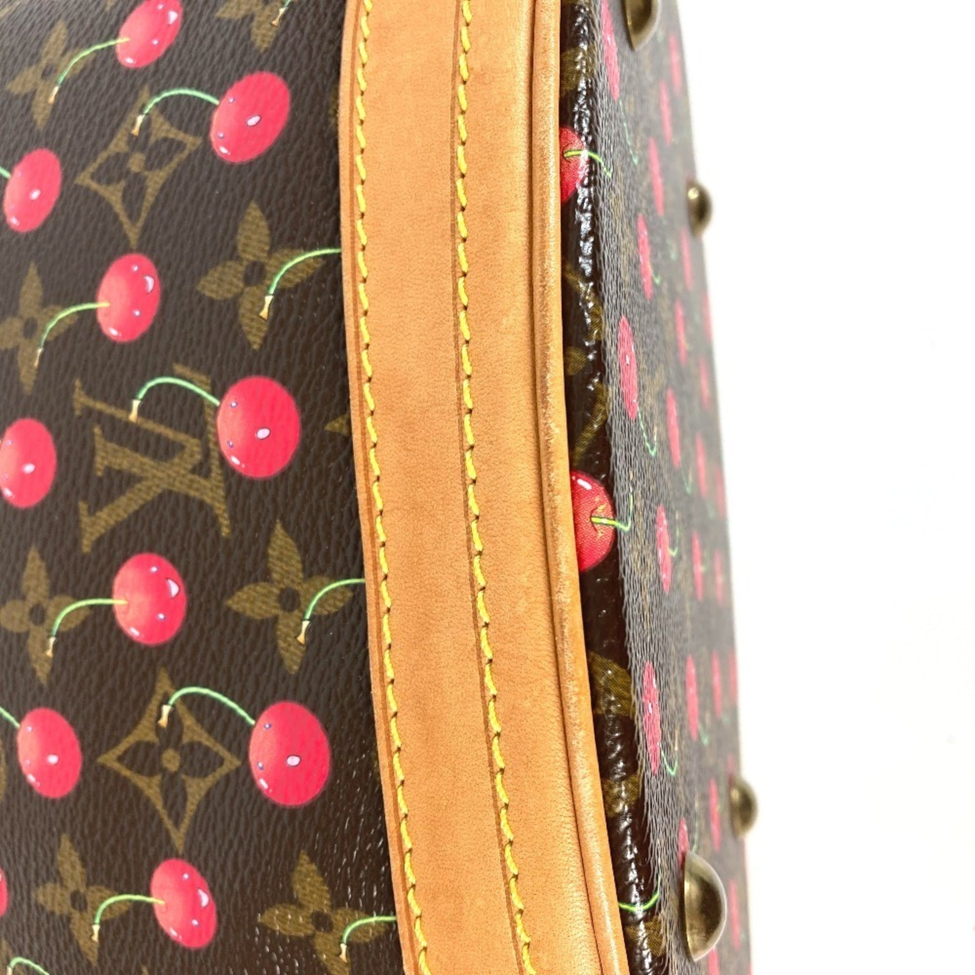 Louis Vuitton Monogram Cherry Brown Monogram Cherry Red Color Shoulder Bag Tote Bag (Pre-Owned)