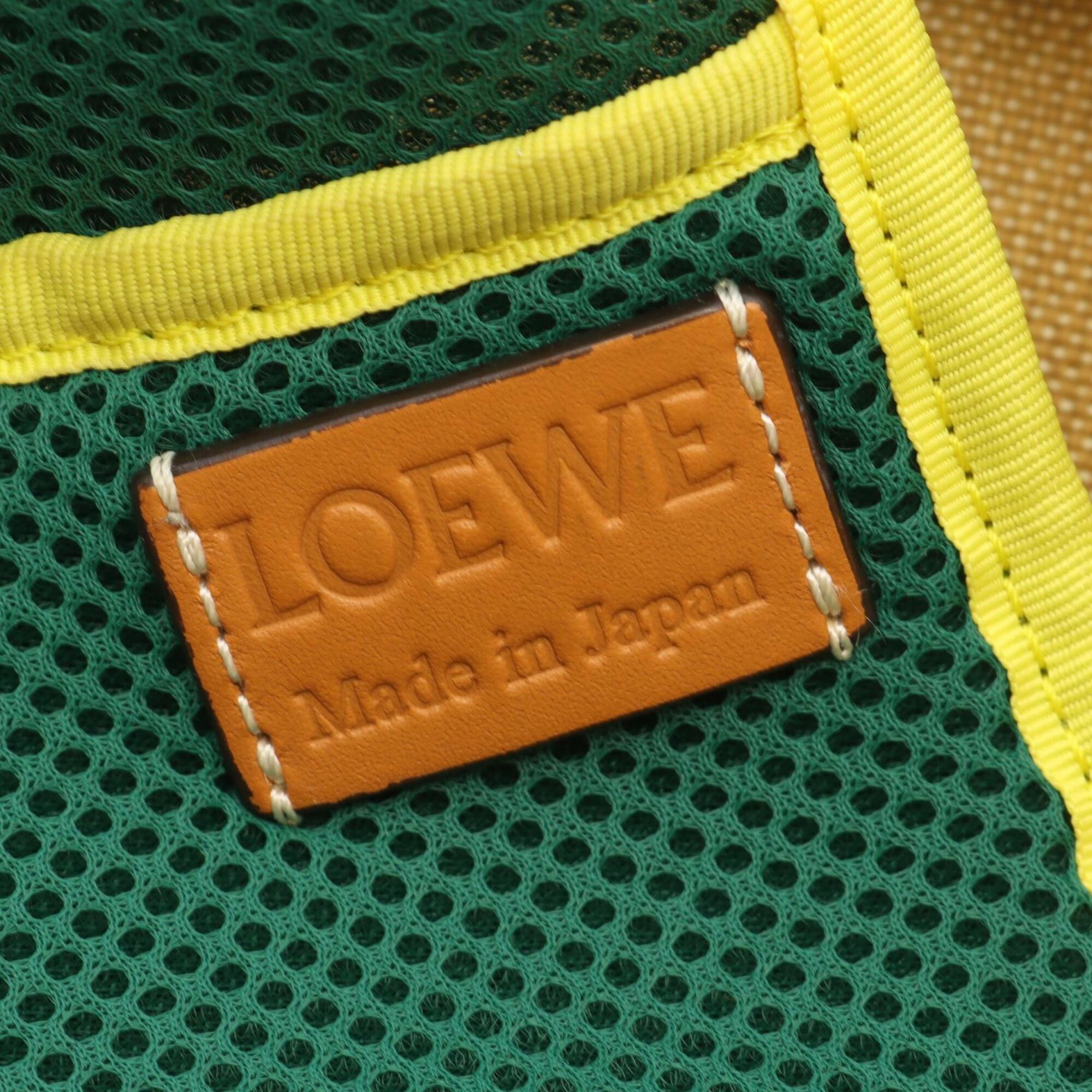 Loewe Beige Multi-Color Canvas Leather Handbag Tote Bag (Pre-Owned)
