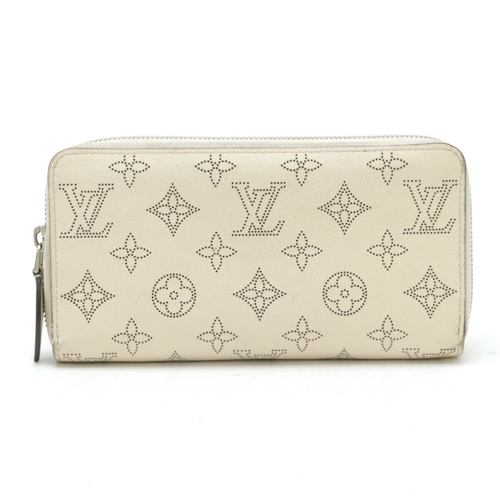 Louis Vuitton Lv Off White Leather Long Wallet (Bi-Fold) (Pre-Owned)