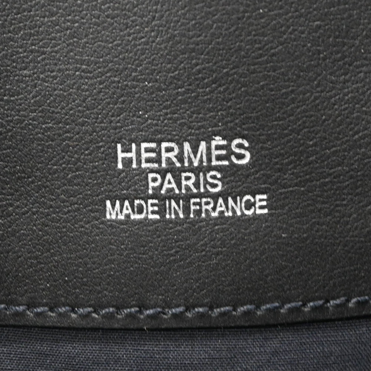 Hermes Black Nylon Canvas Boston Bag Handbag (Pre-Owned)