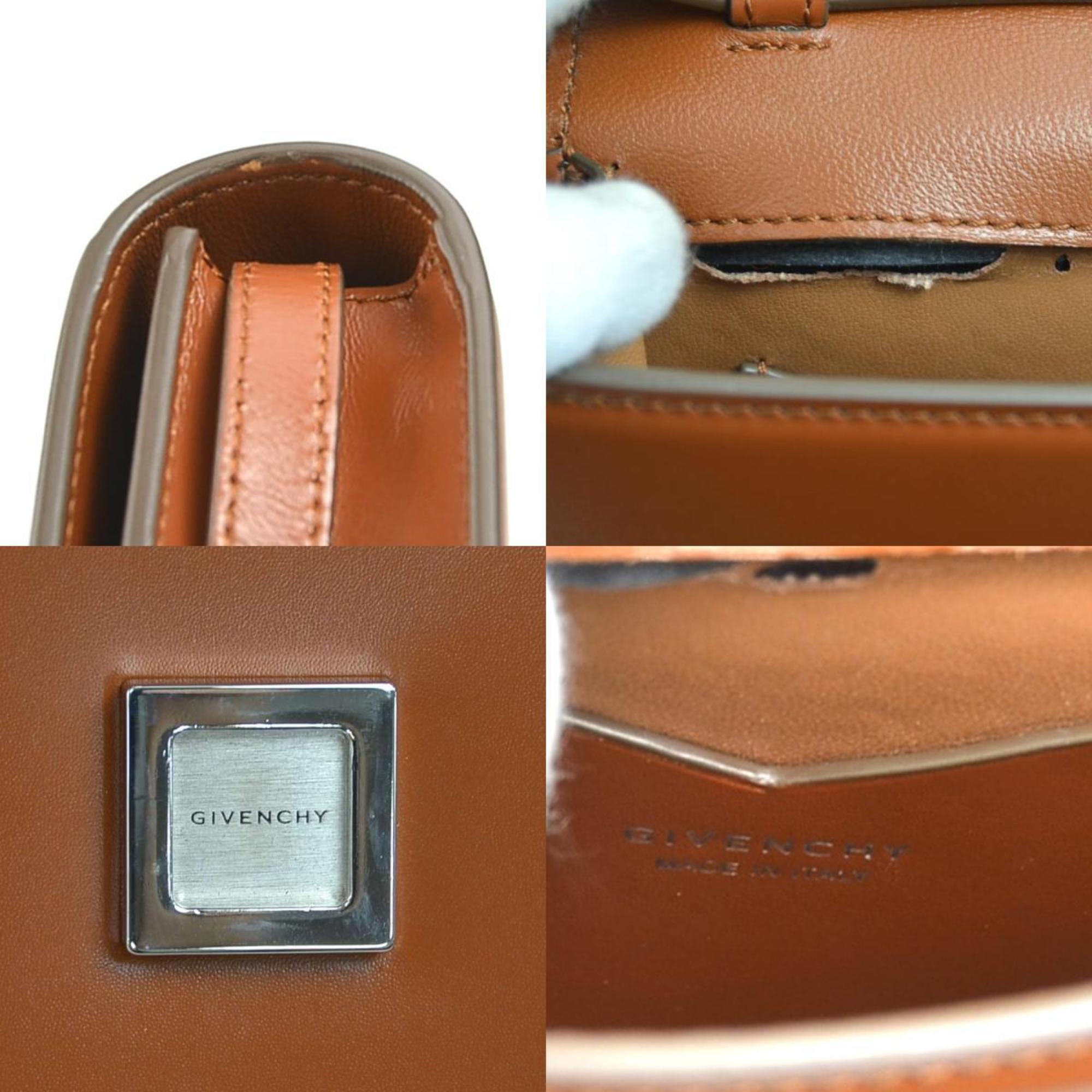 Givenchy Brown Leather Shoulder Bag (Pre-Owned)