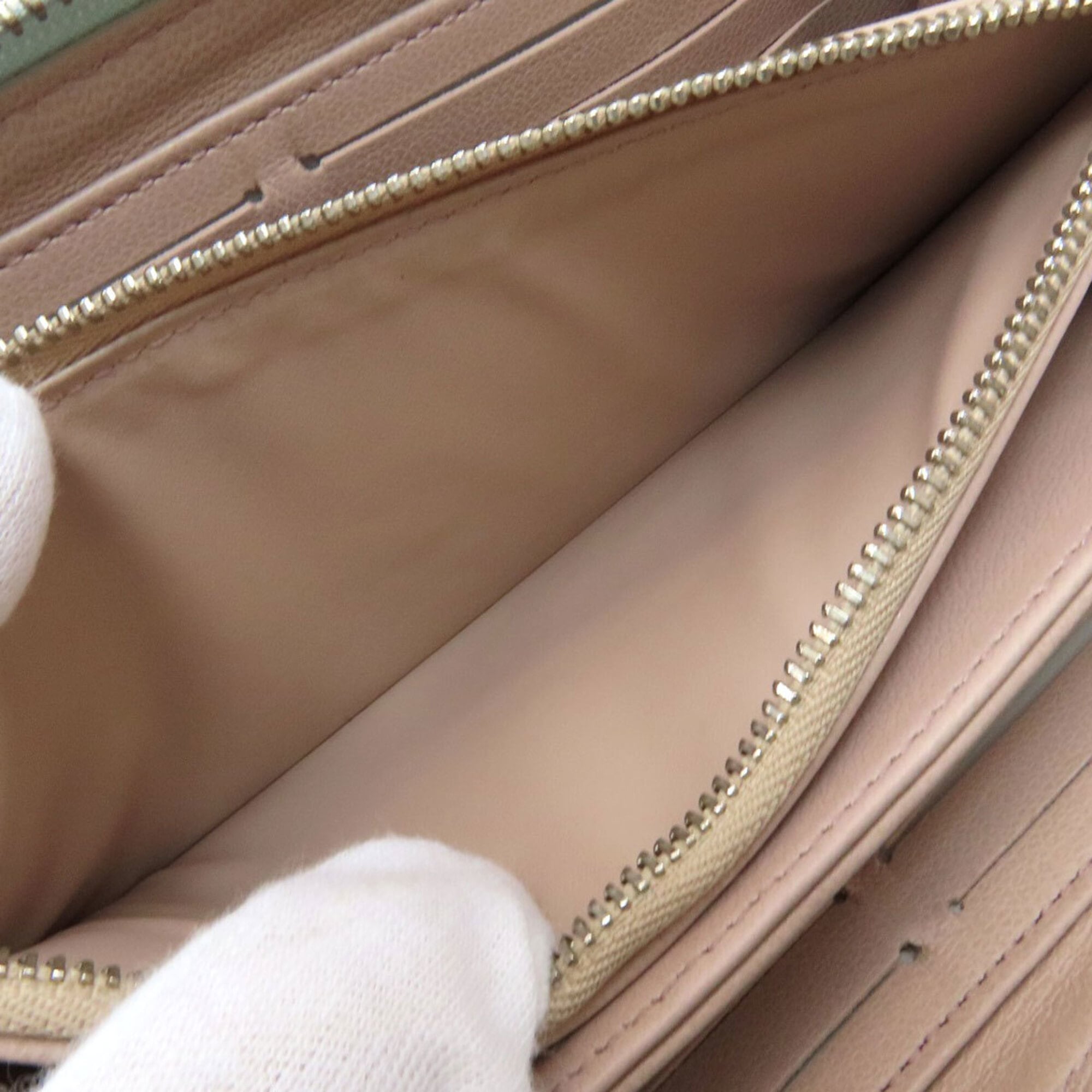 Louis Vuitton Gris Leather Long Wallet (Bi-Fold) (Pre-Owned)