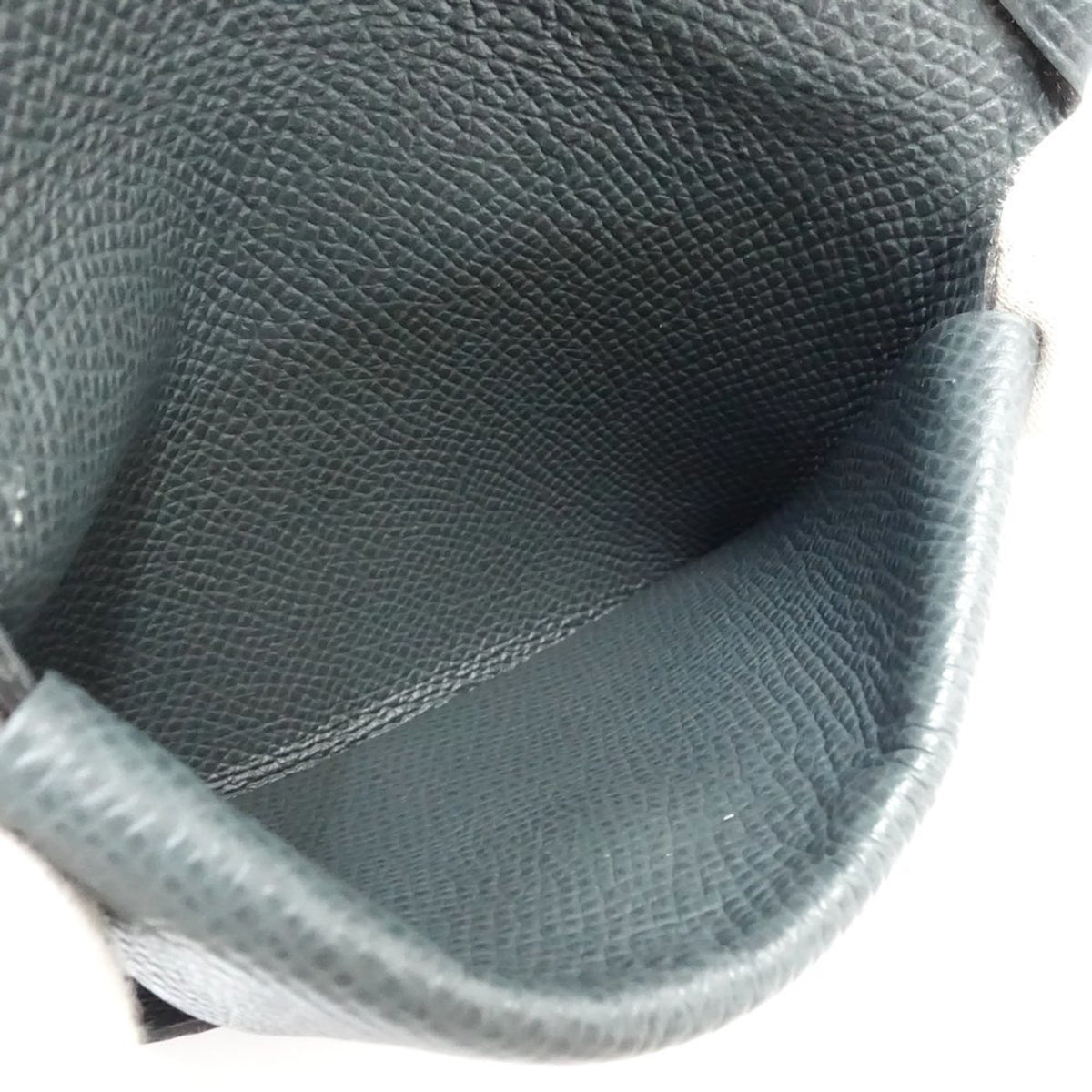 Hermes Vert Taurillon Clemence Leather Coin Purse/Coin Case (Pre-Owned)