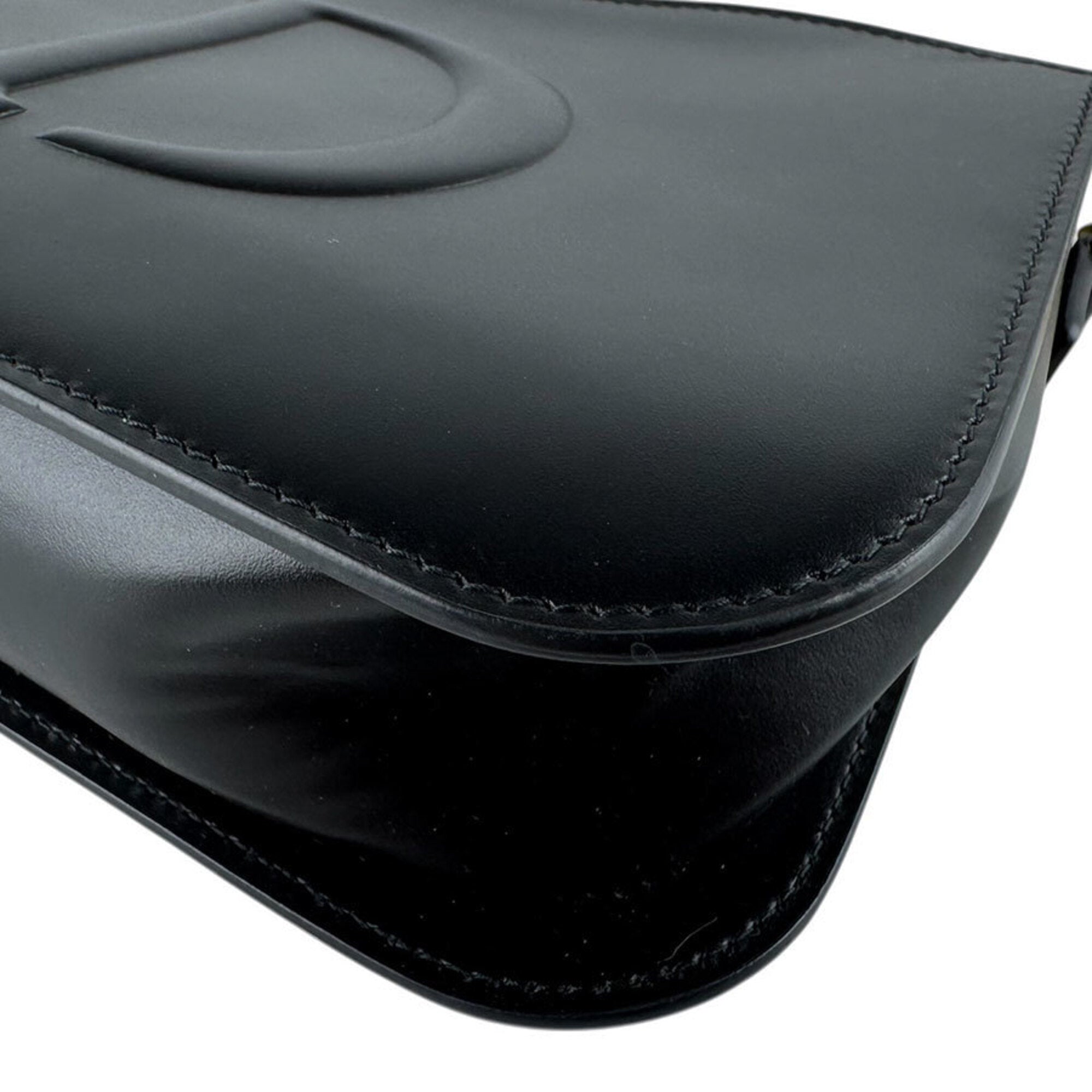Christian Dior Black Leather Shoulder Bag (Pre-Owned)