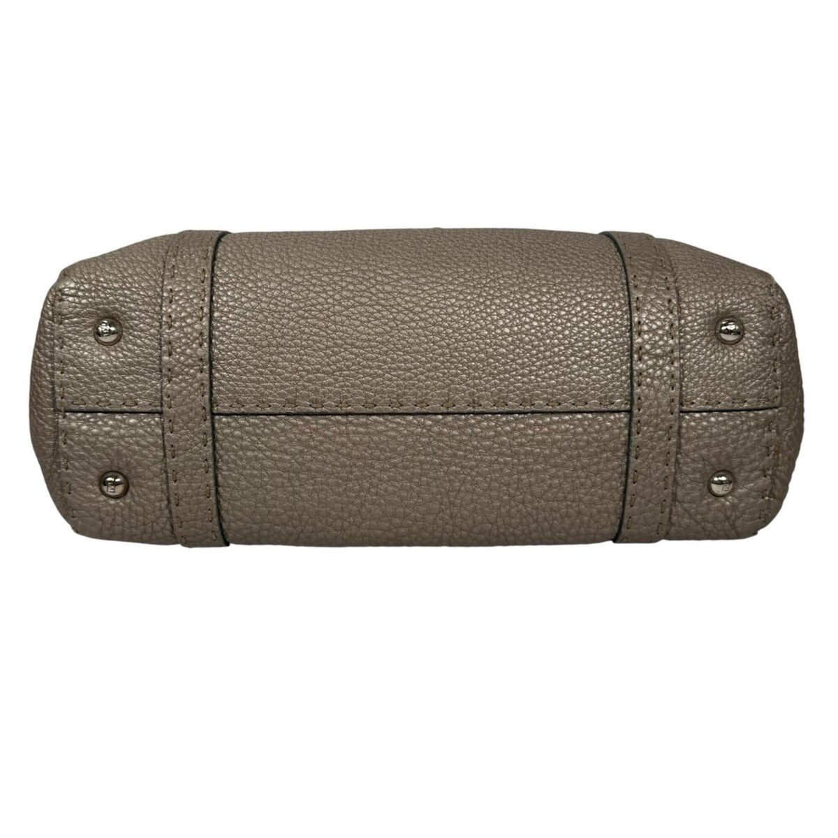 Fendi Metallic Beige Leather Handbag (Pre-Owned)