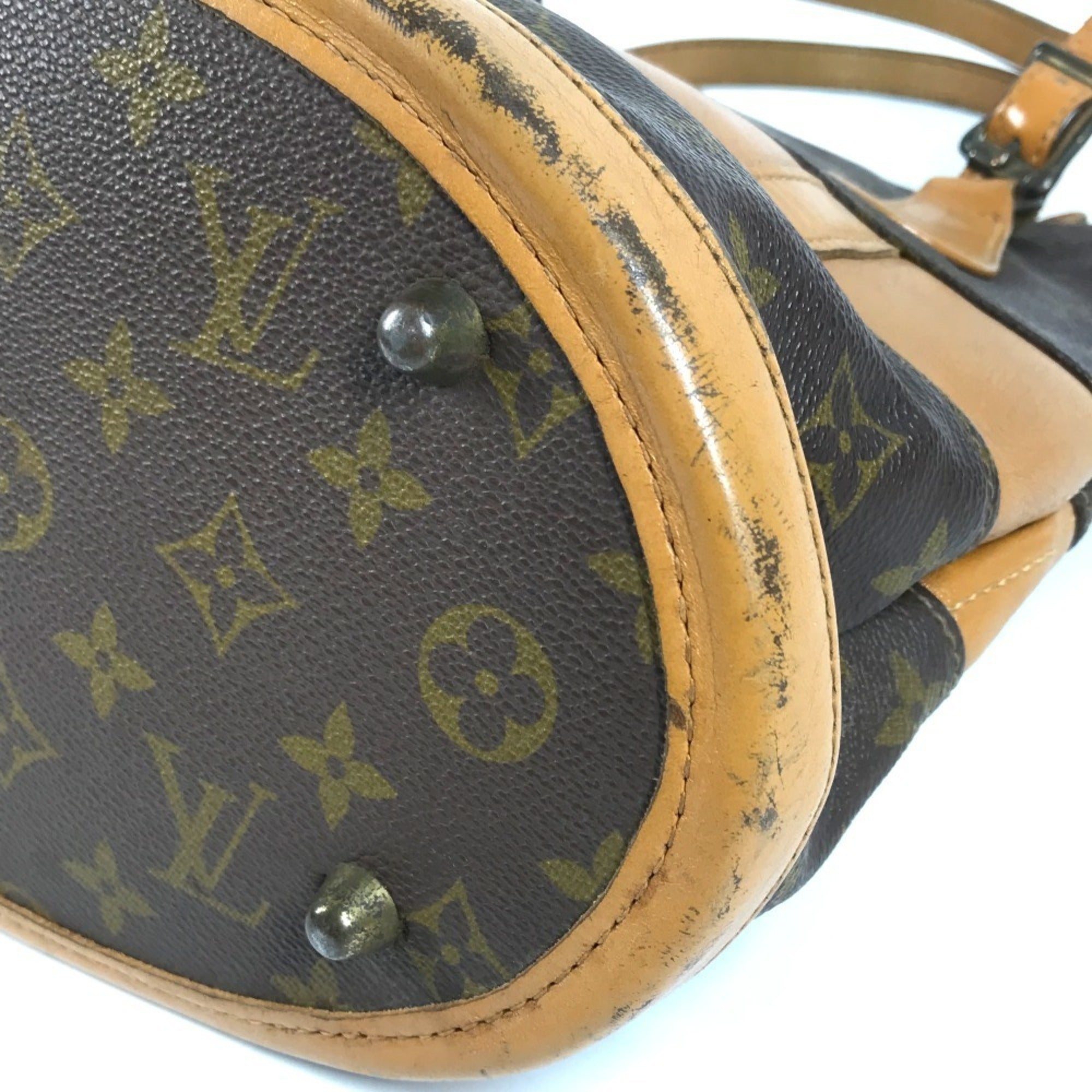 Louis Vuitton Brown Monogram Handbag Shoulder Bag Tote Bag (Pre-Owned)
