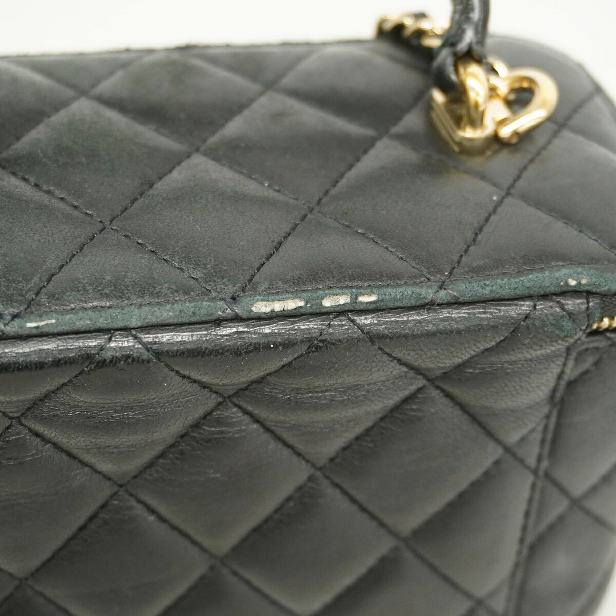 Chanel Black Leather Vanity Bag (Pre-Owned)