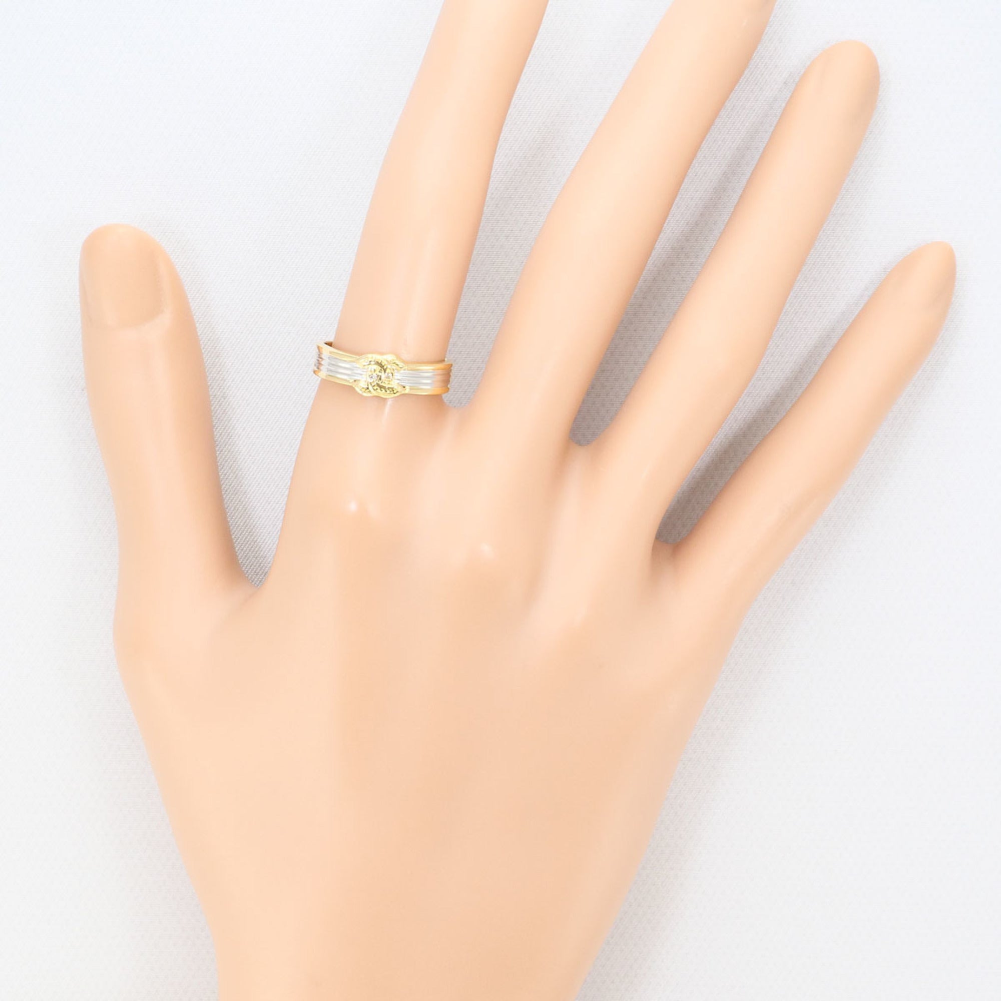 Unbranded Platinum Yellow Gold Yellow Gold (18K) Platinum 900 Band Ring (Pre-Owned)
