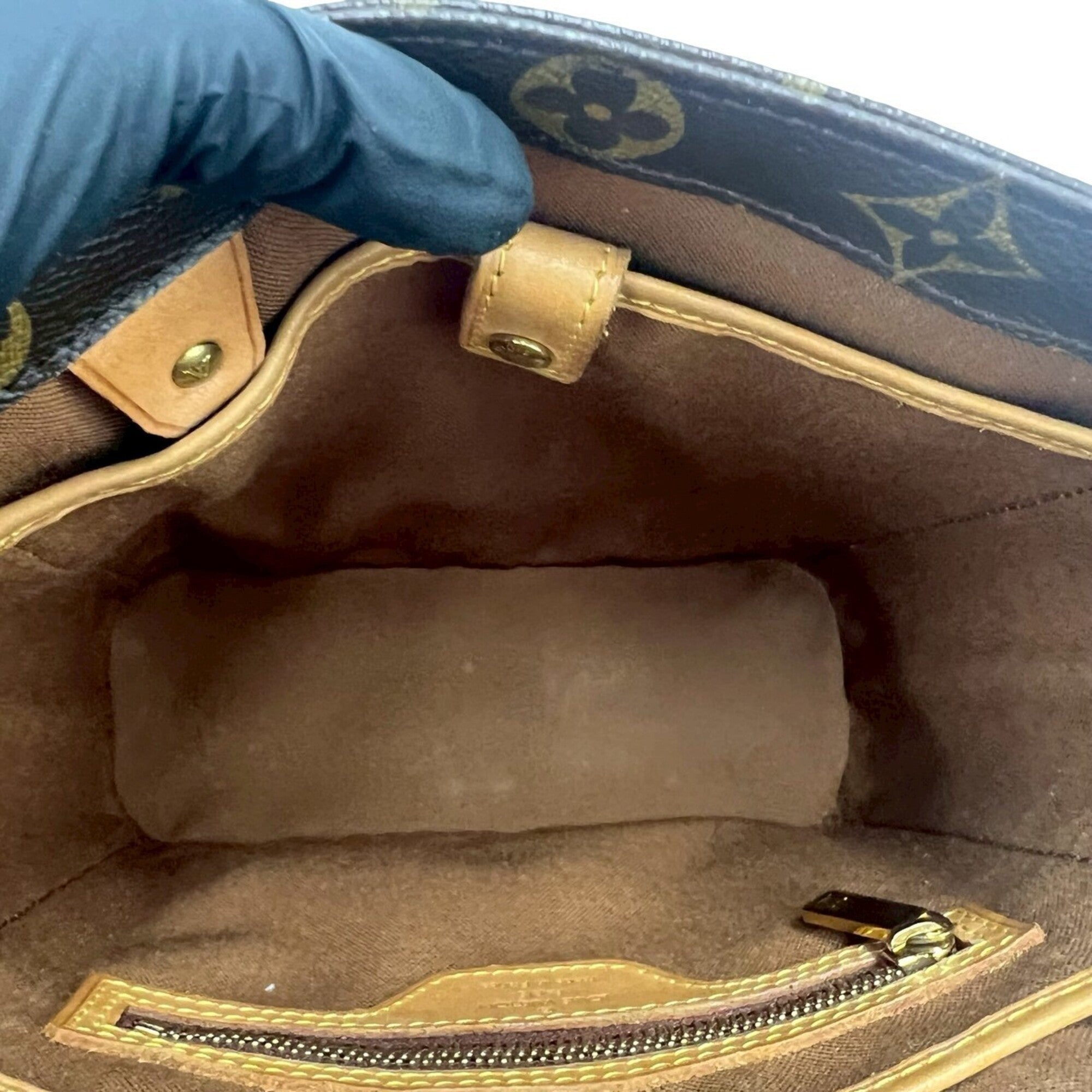 Louis Vuitton Brown Pvc Leather Handbag Tote Bag (Pre-Owned)