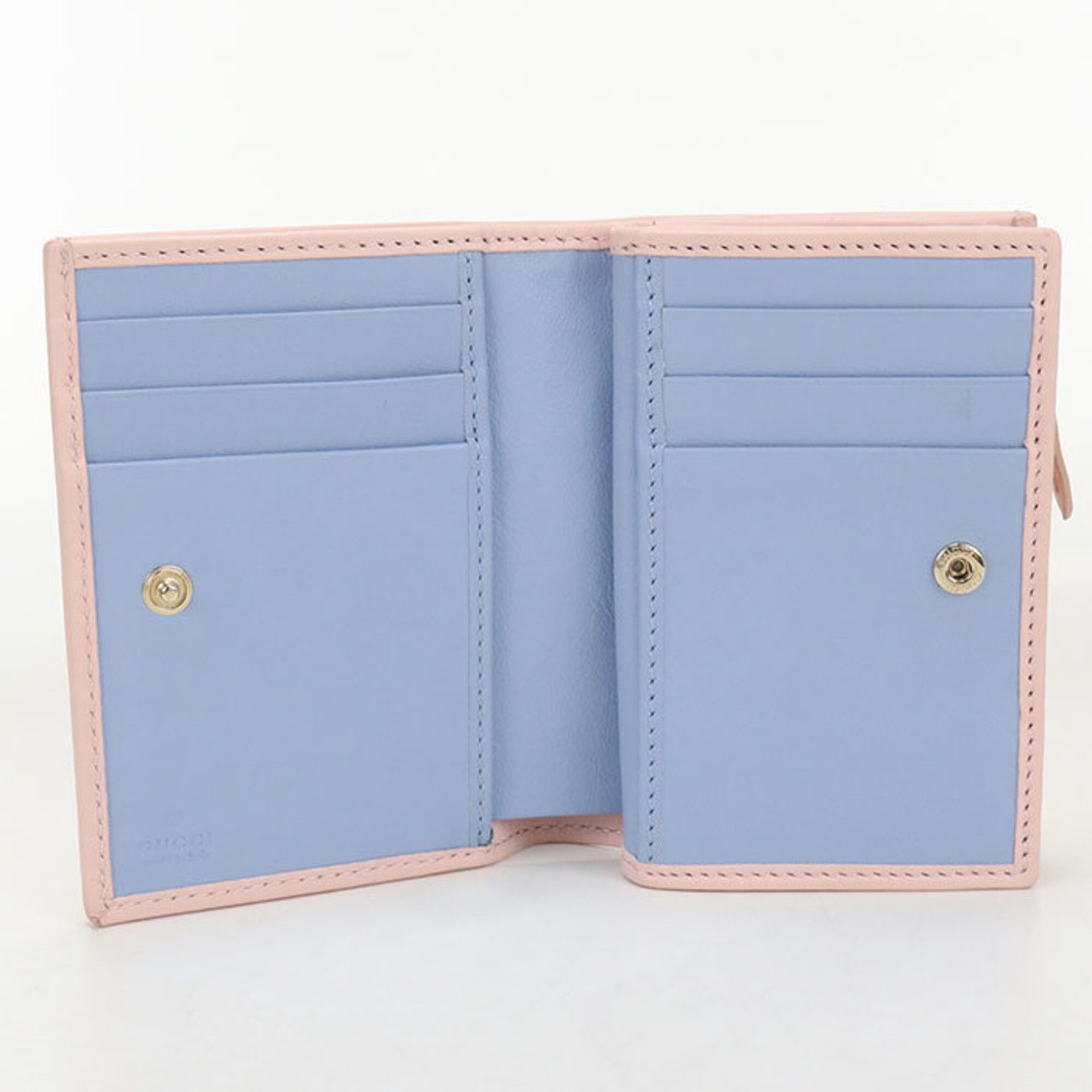 Gucci Pink Leather Wallet (Bi-Fold) (Pre-Owned)
