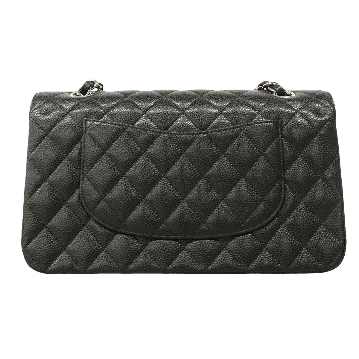 Chanel Black Grained Calfskin Shoulder Bag (Pre-Owned)