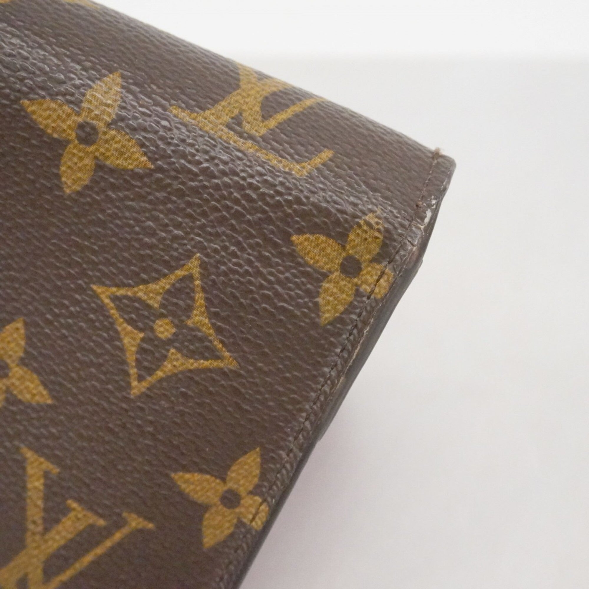 Louis Vuitton Brown Rose Long Wallet (Bi-Fold) (Pre-Owned)