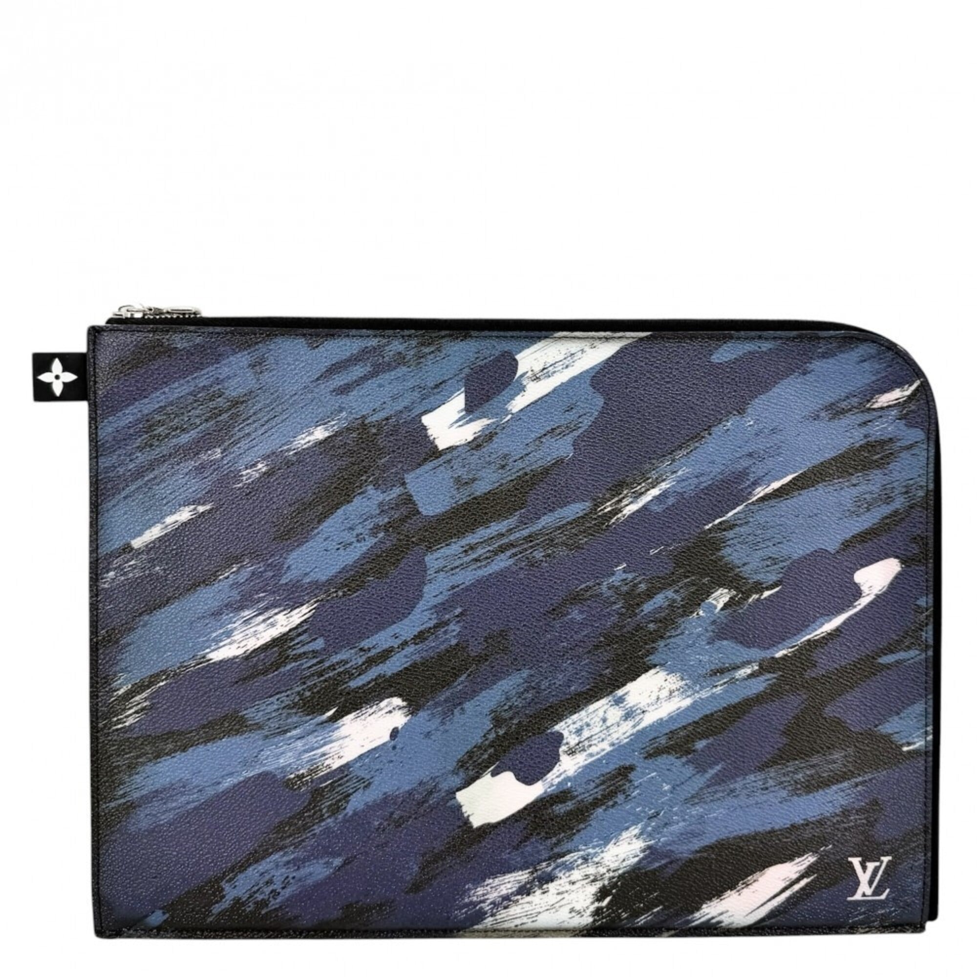 Louis Vuitton Black Navy Clutch Bag Document Case Pochette (Pre-Owned)