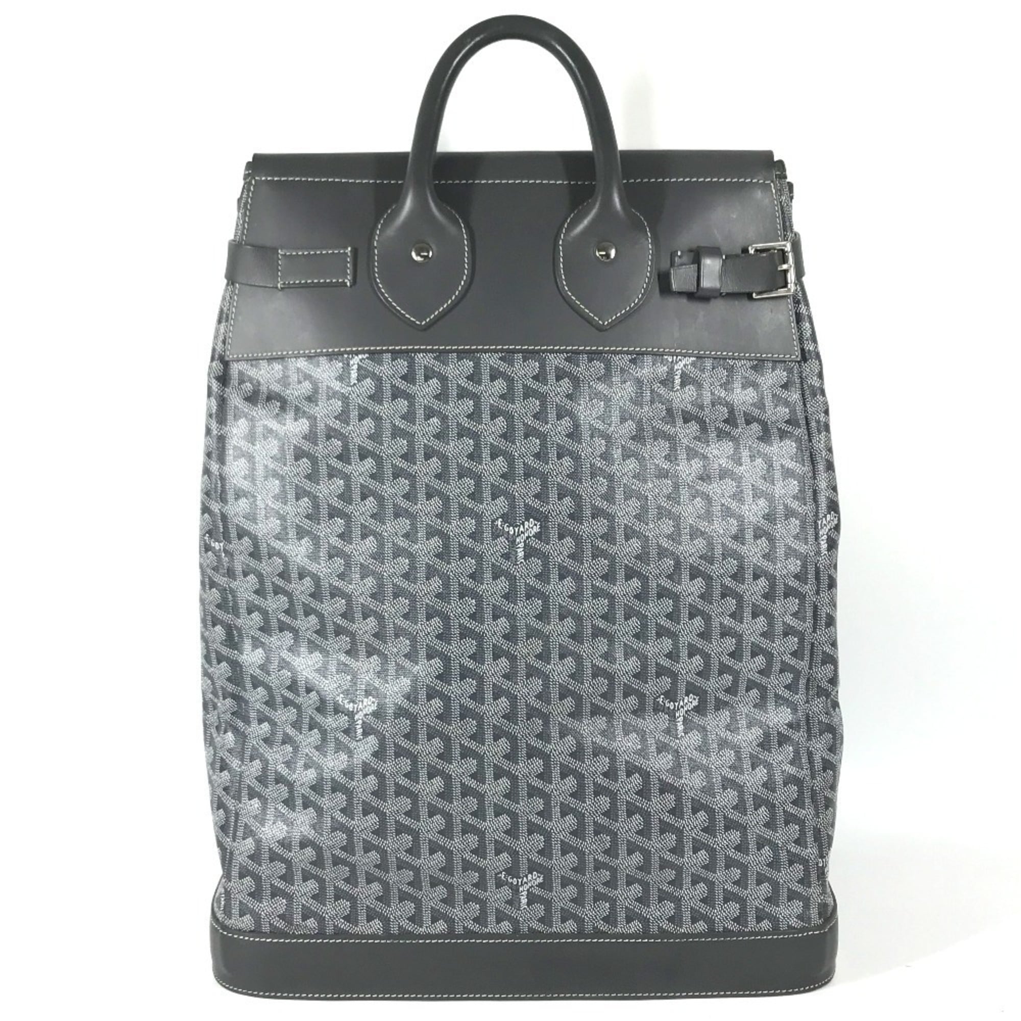 Goyard Gray Pvc Leather Boston Bag Handbag Tote Bag (Pre-Owned)