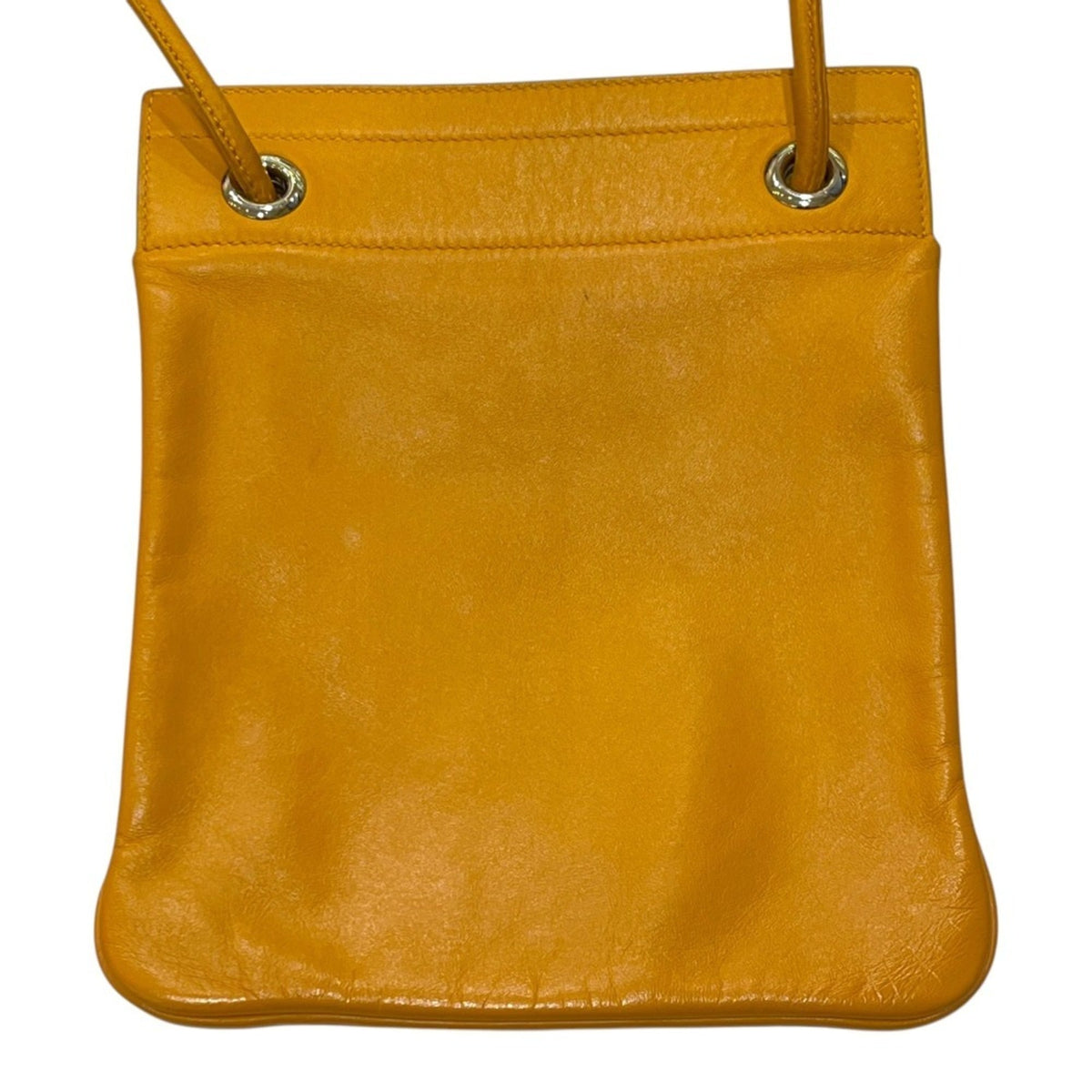 Hermes Yellow Swift Leather Pochette Shoulder Bag (Pre-Owned)