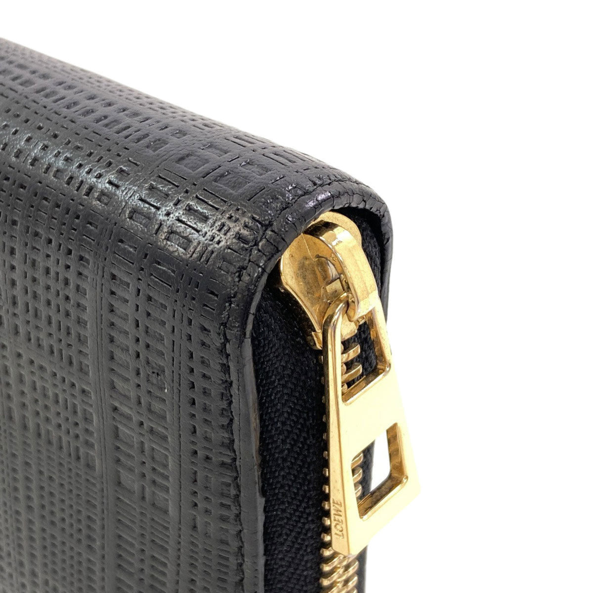 Loewe Black Leather Long Wallet (Bi-Fold) (Pre-Owned)