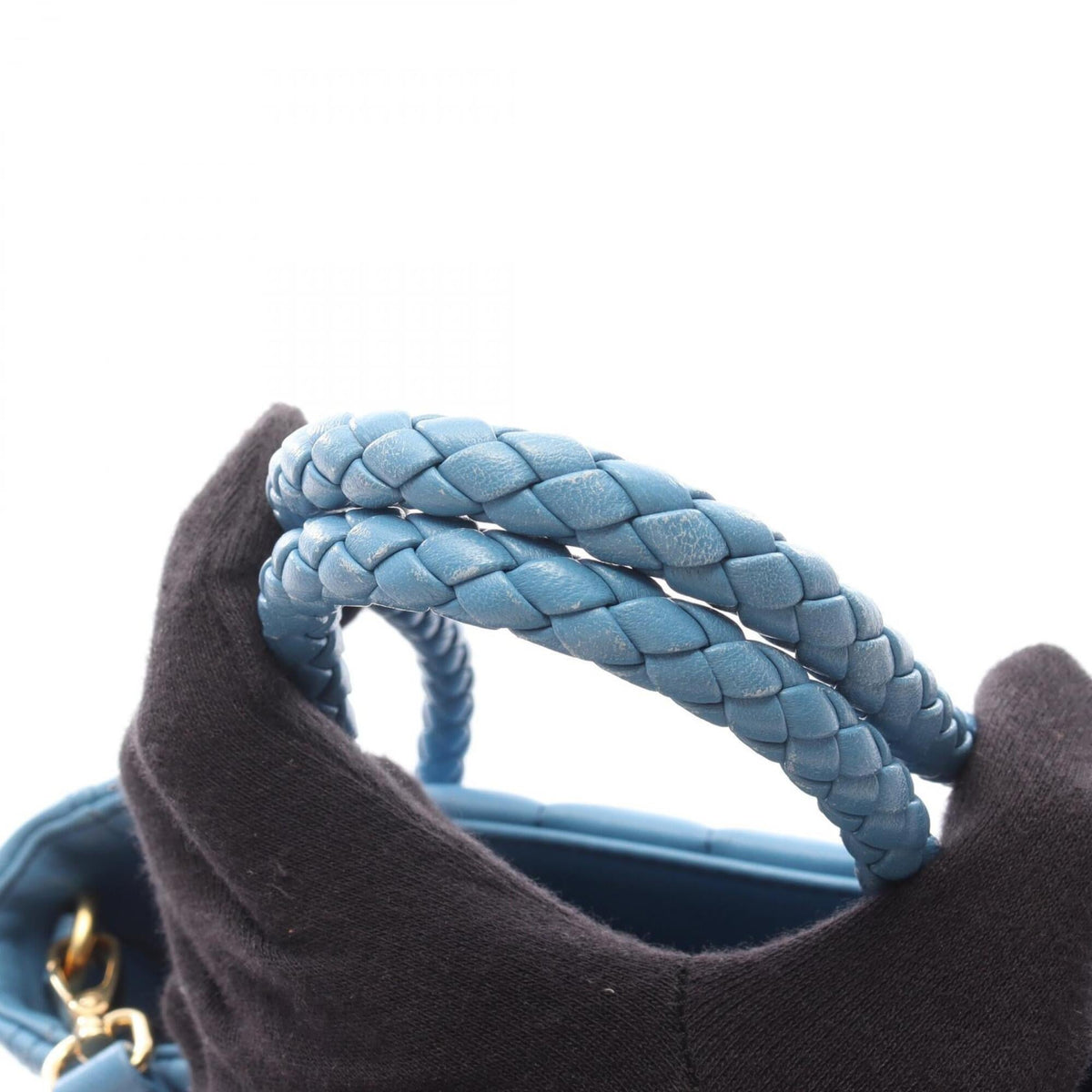 Miu Miu Blue Leather Handbag (Pre-Owned)