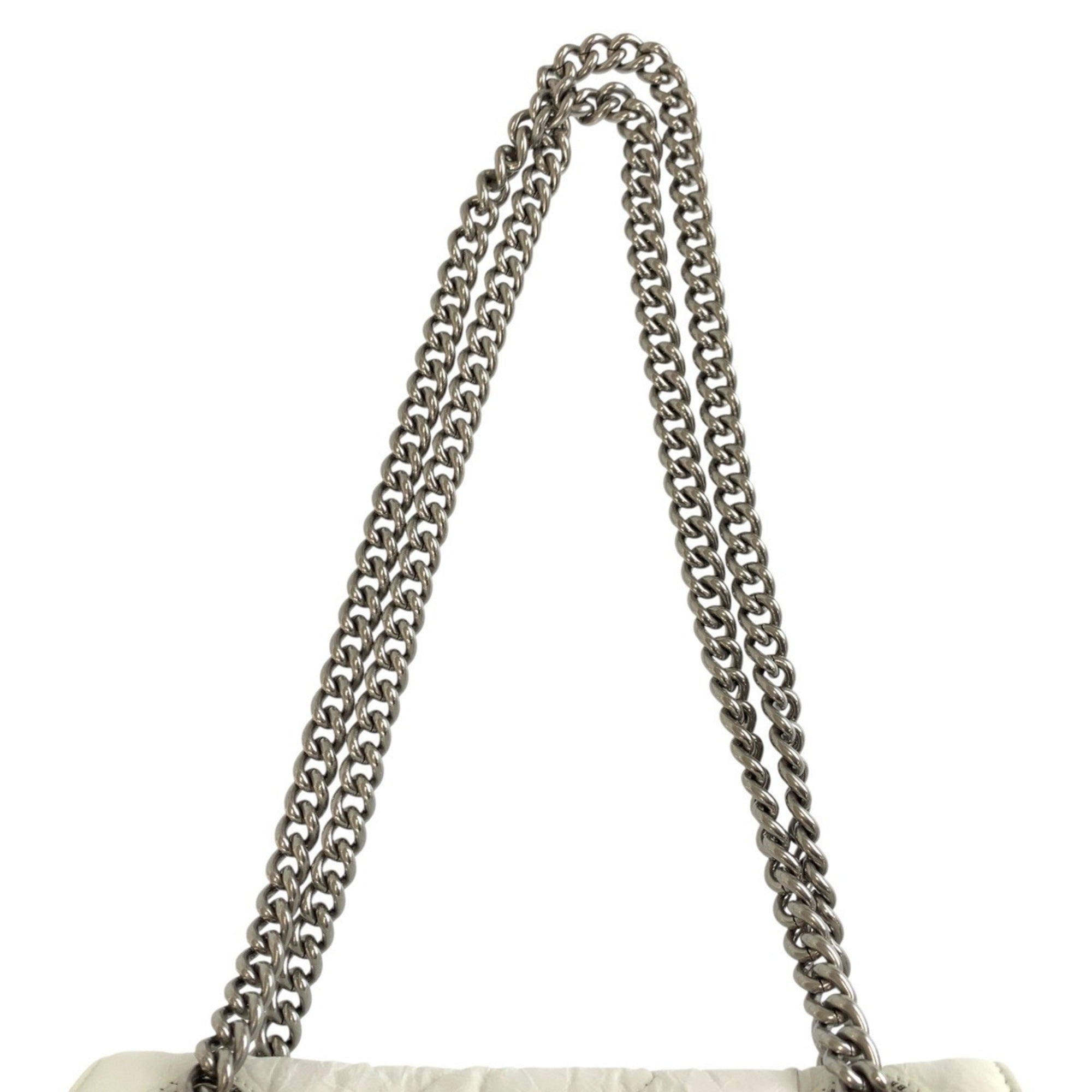 Balenciaga White Leather Shoulder Bag (Pre-Owned)