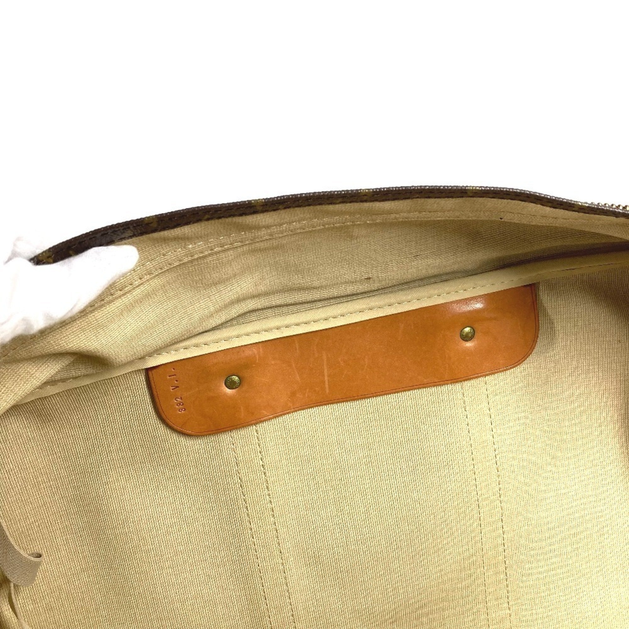 Louis Vuitton Brown Galle Monogram Monogram Boston Bag Shoulder Bag (Pre-Owned)