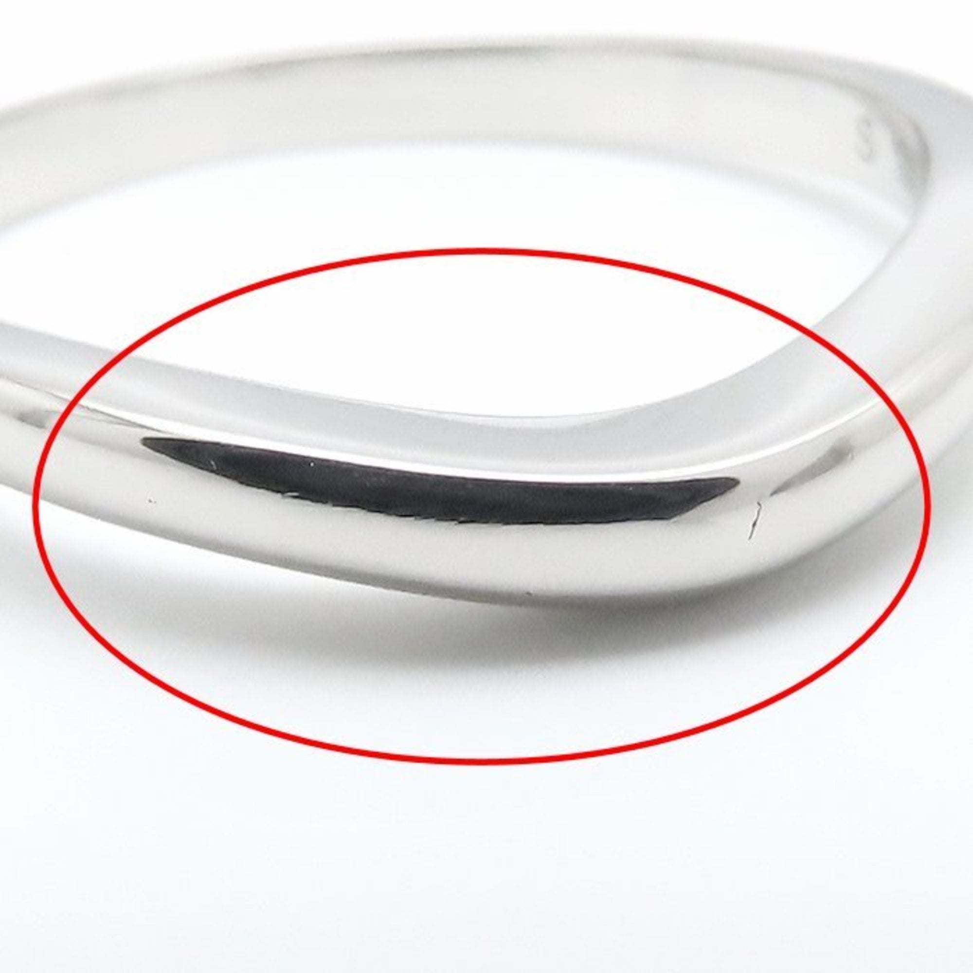 Bvlgari Platinum Platinum 950 Band Ring (Pre-Owned)
