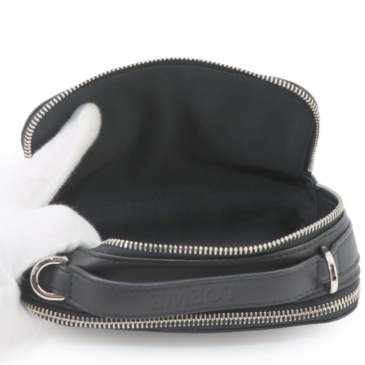 Loewe Black Leather Handbag Shoulder Bag Sling Bag (Pre-Owned)