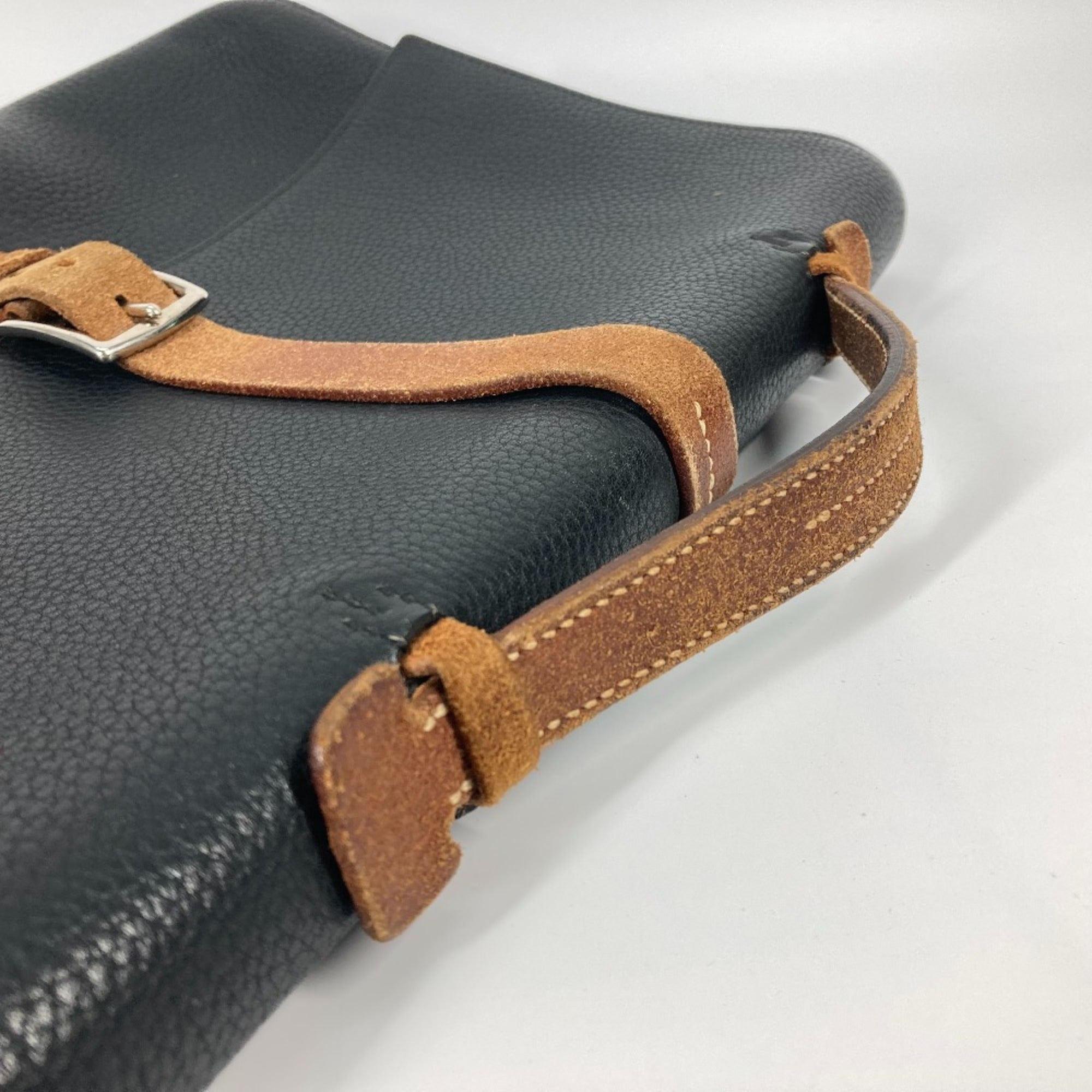 Hermes Black Leather Briefcase (Pre-Owned)