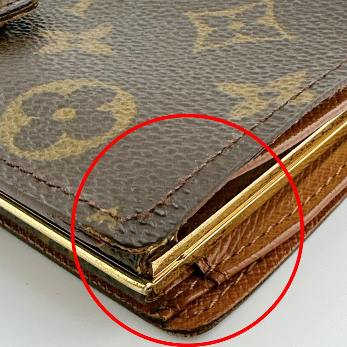 Louis Vuitton Brown Monogram Canvas Wallet (Bi-Fold) (Pre-Owned)