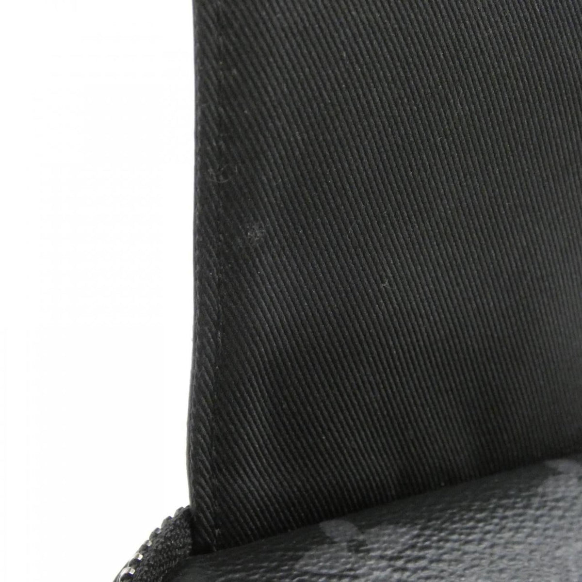 Louis Vuitton Black Coated Canvas Handbag Pouch Shoulder Bag (Pre-Owned)