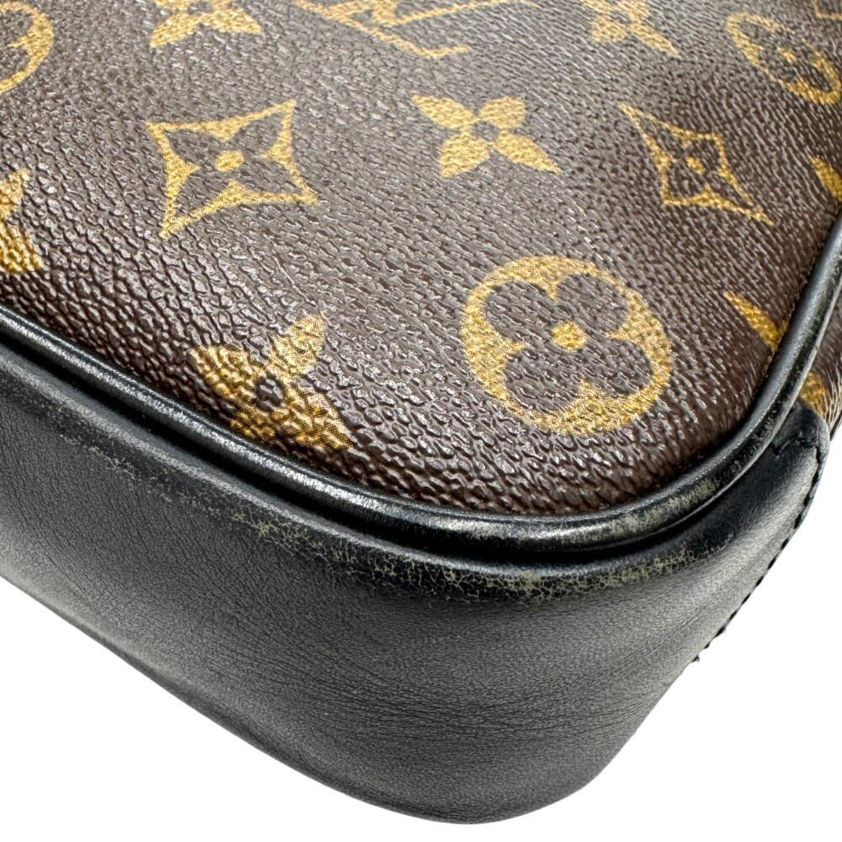 Louis Vuitton Black Brown Monogram Shoulder Bag (Pre-Owned)