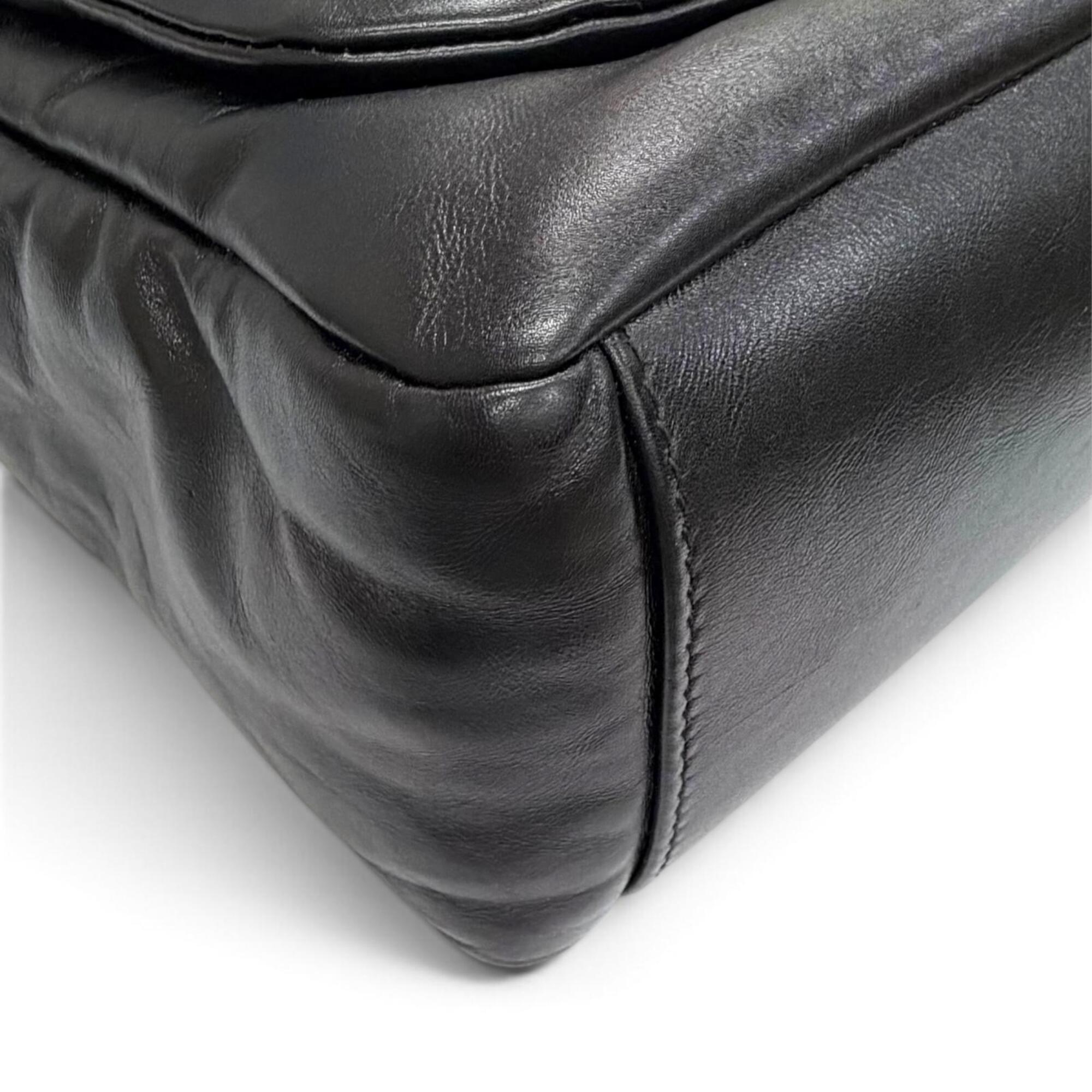 Balenciaga Black Leather Shoulder Bag (Pre-Owned)
