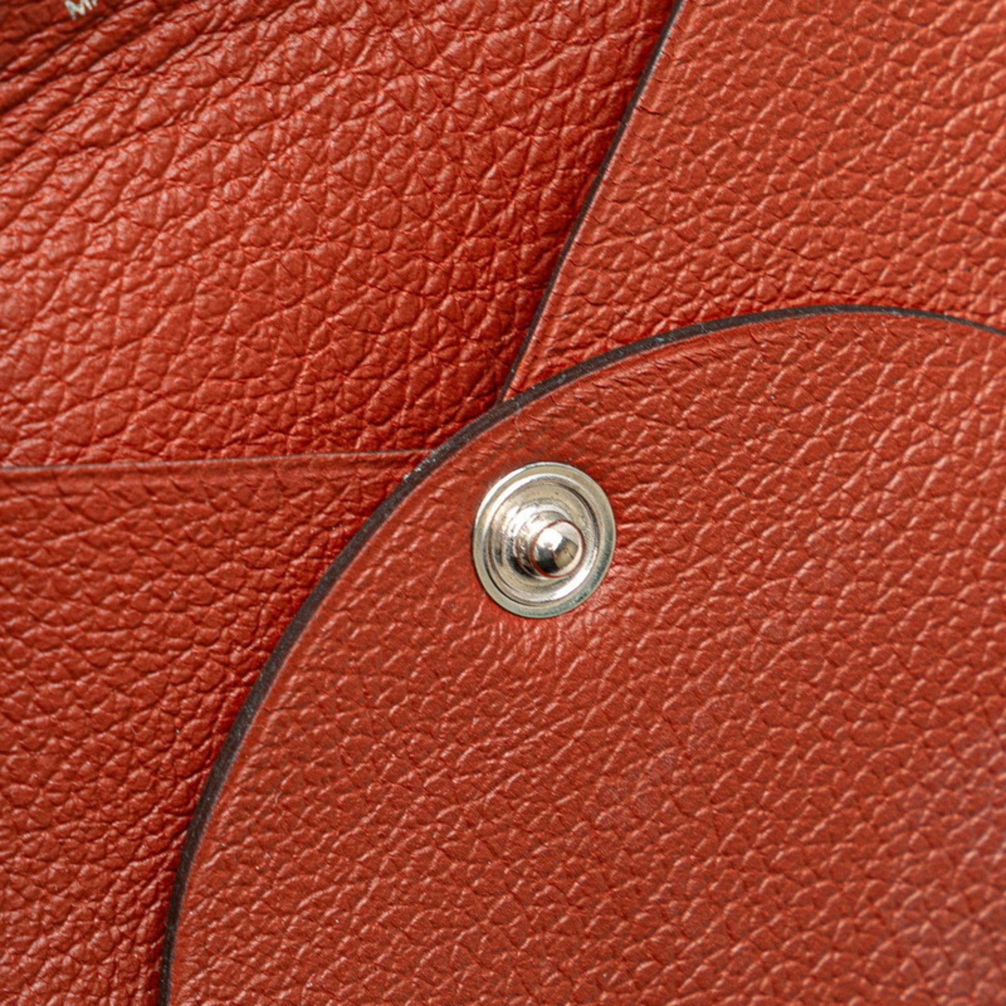 Hermes Bastia Brown Coin Purse/Coin Case (Pre-Owned)