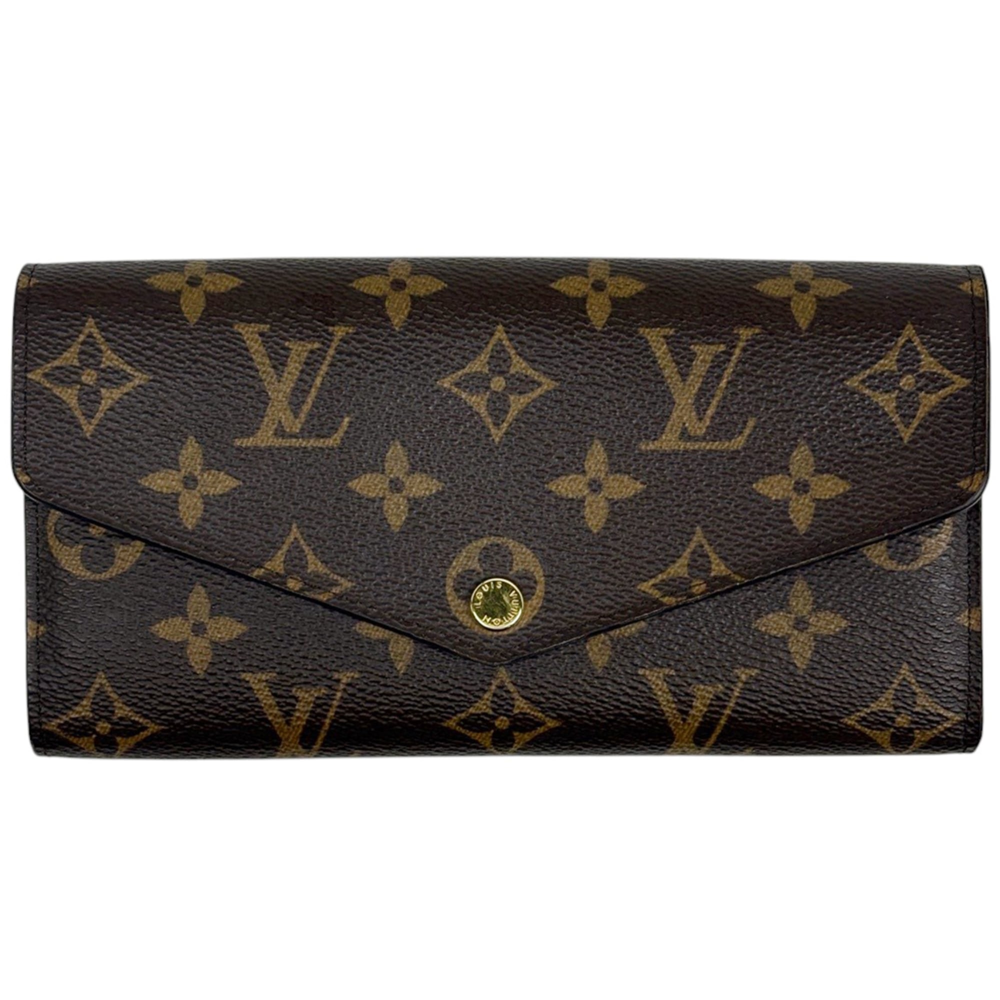 Louis Vuitton Brown Monogram Long Wallet (Bi-Fold) (Pre-Owned)