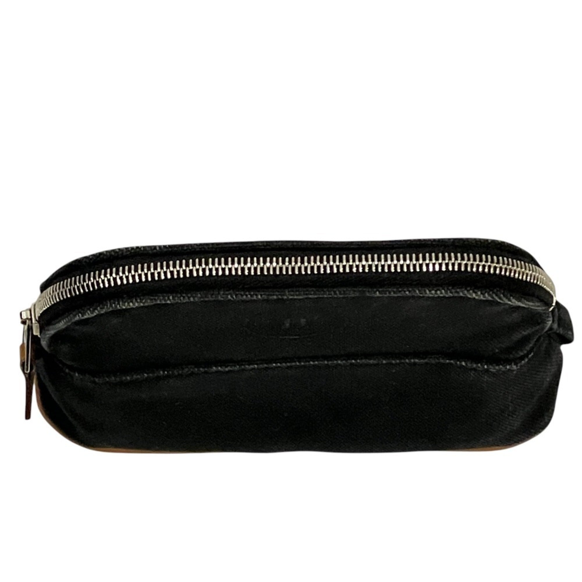 Hermes Black Canvas Cotton Pouch (Pre-Owned)