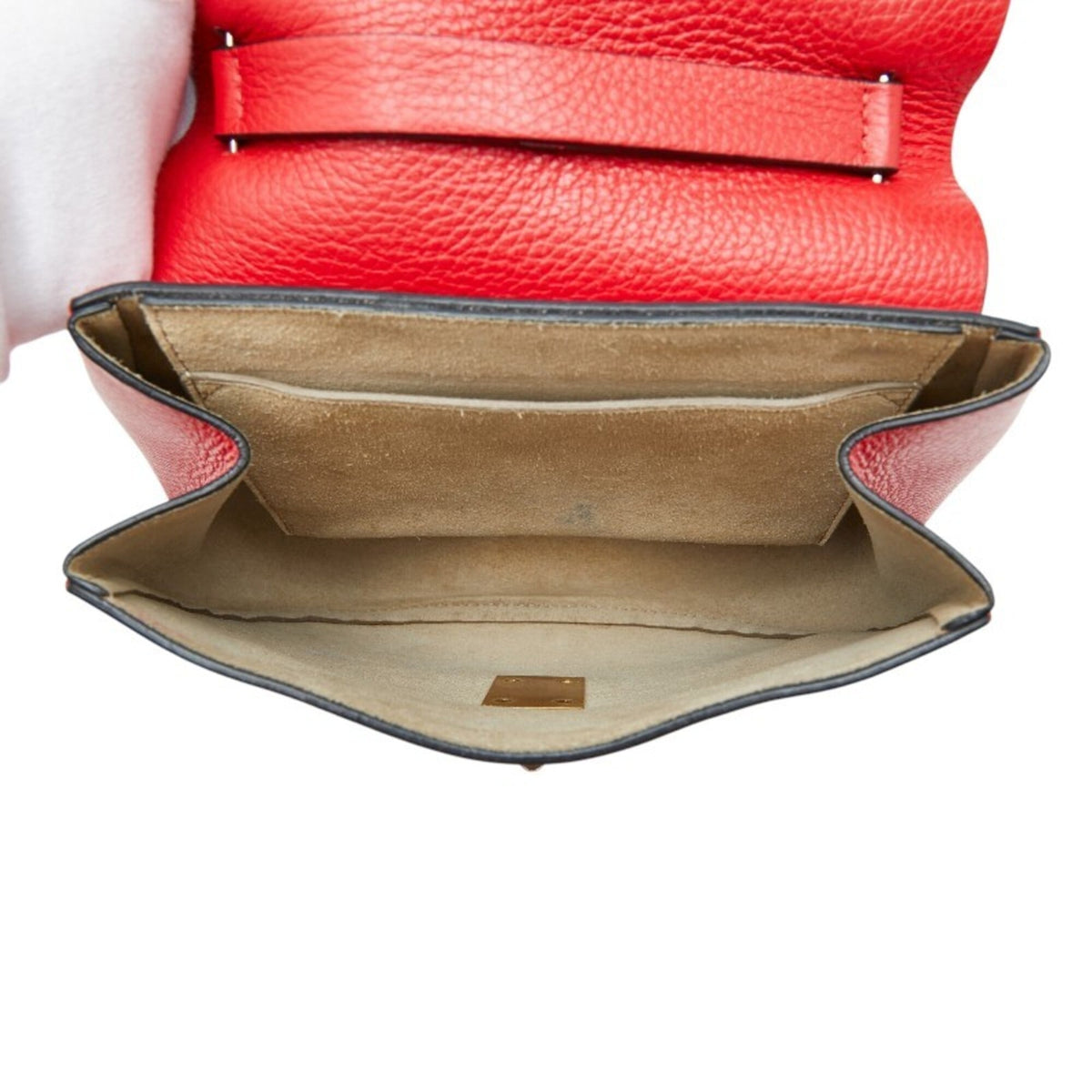 Chloé Red Color Leather Shoulder Bag (Pre-Owned)
