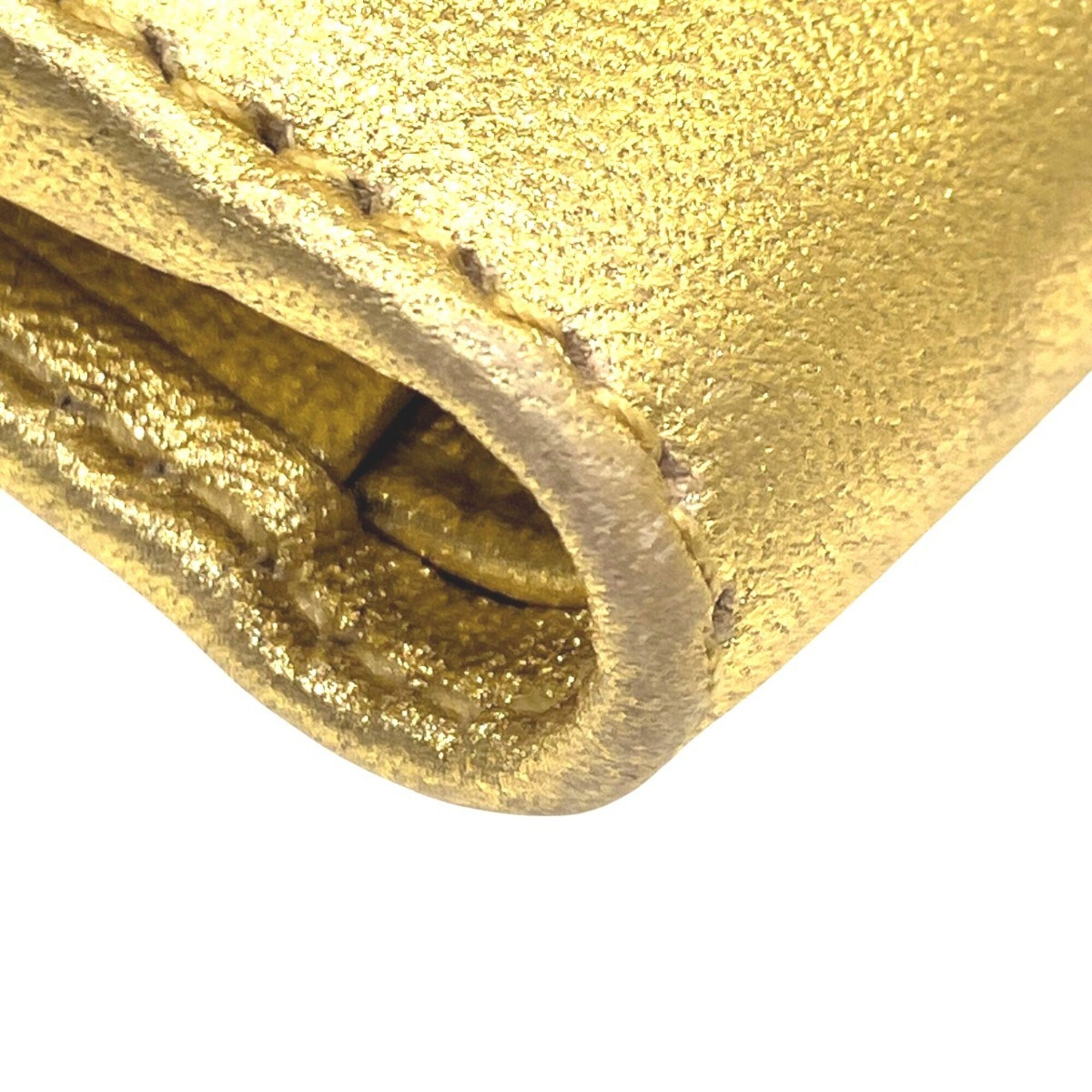 Loewe Gold Leather Wallet (Tri-Fold) (Pre-Owned)