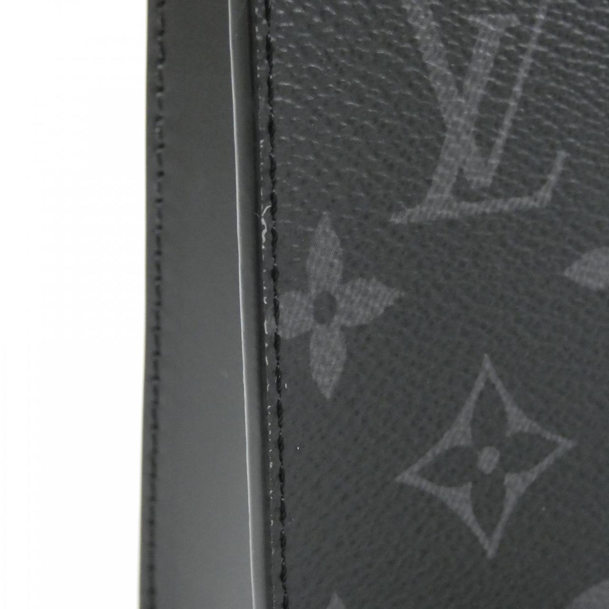 Louis Vuitton Black Gris Coated Canvas Pouch Shoulder Bag (Pre-Owned)
