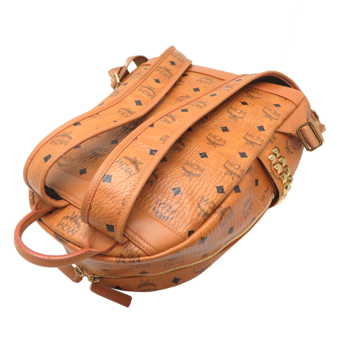 Mcm Brown Pvc Backpack (Pre-Owned)