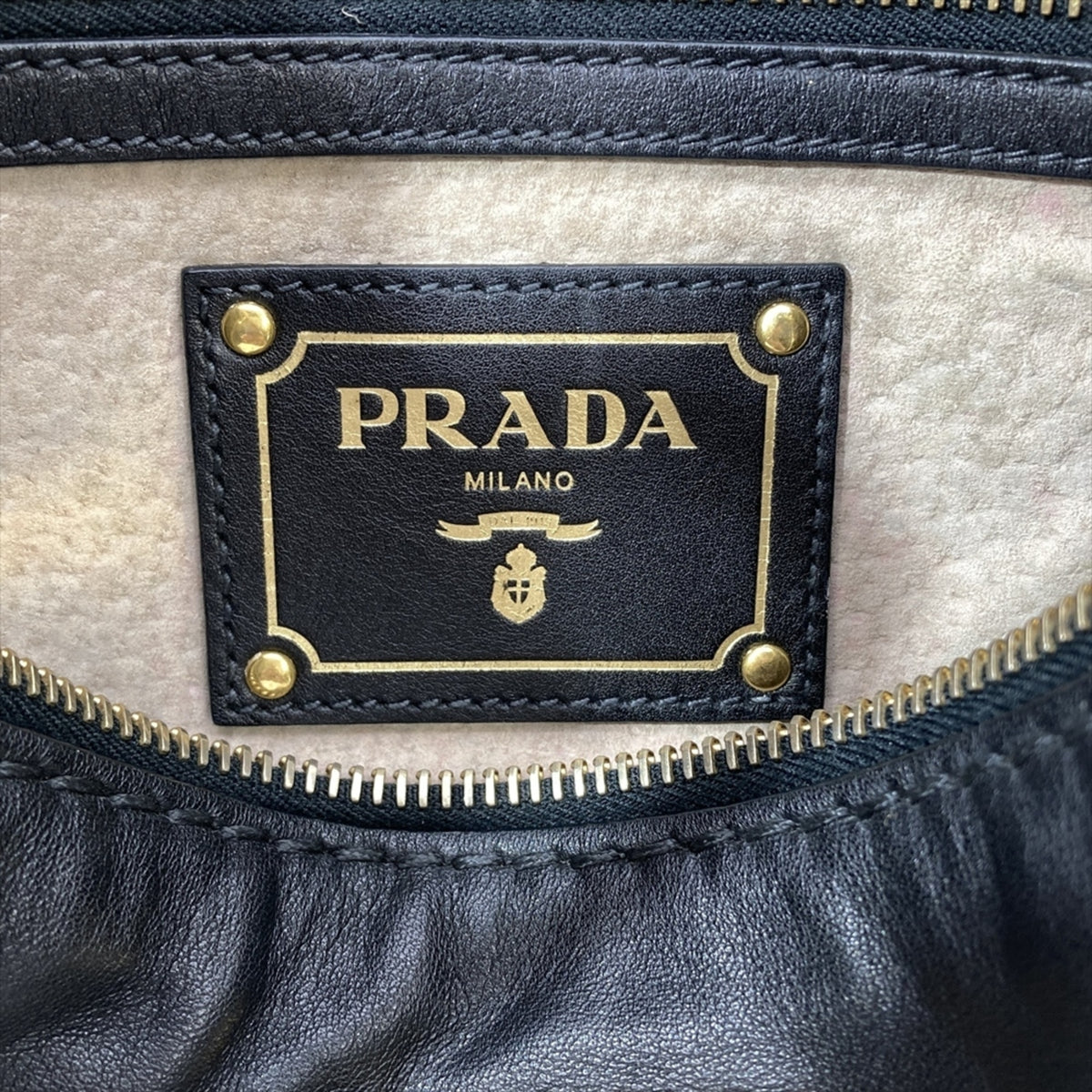 Prada Black Leather Shoulder Bag (Pre-Owned)